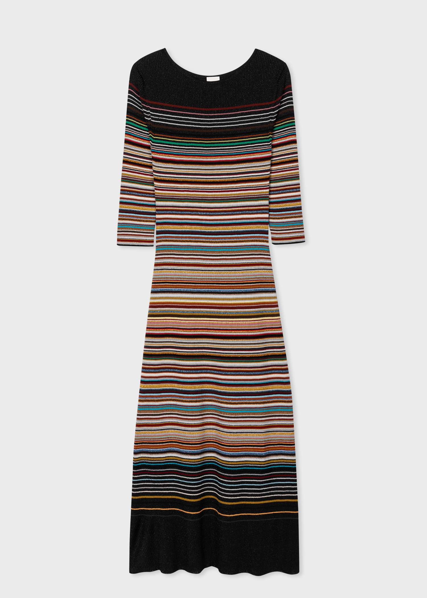 Women's 'Signature Stripe' Knitted Midi Dress