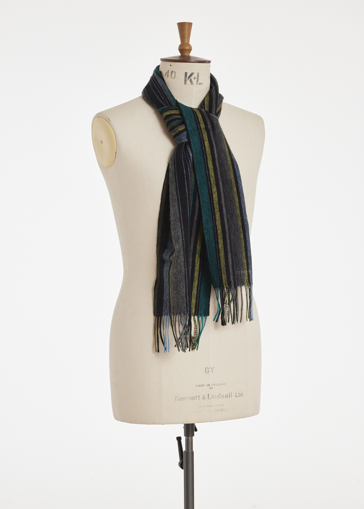 Wool Multi Colour Stripe Scarf Paul Smith