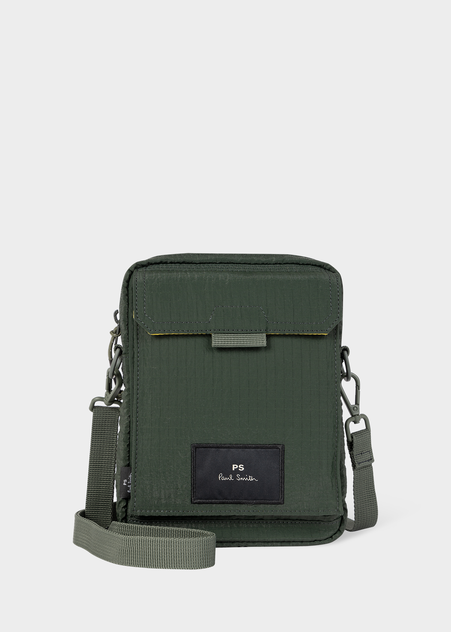 Men's Dark Green Nylon Ripstop Phone Bag