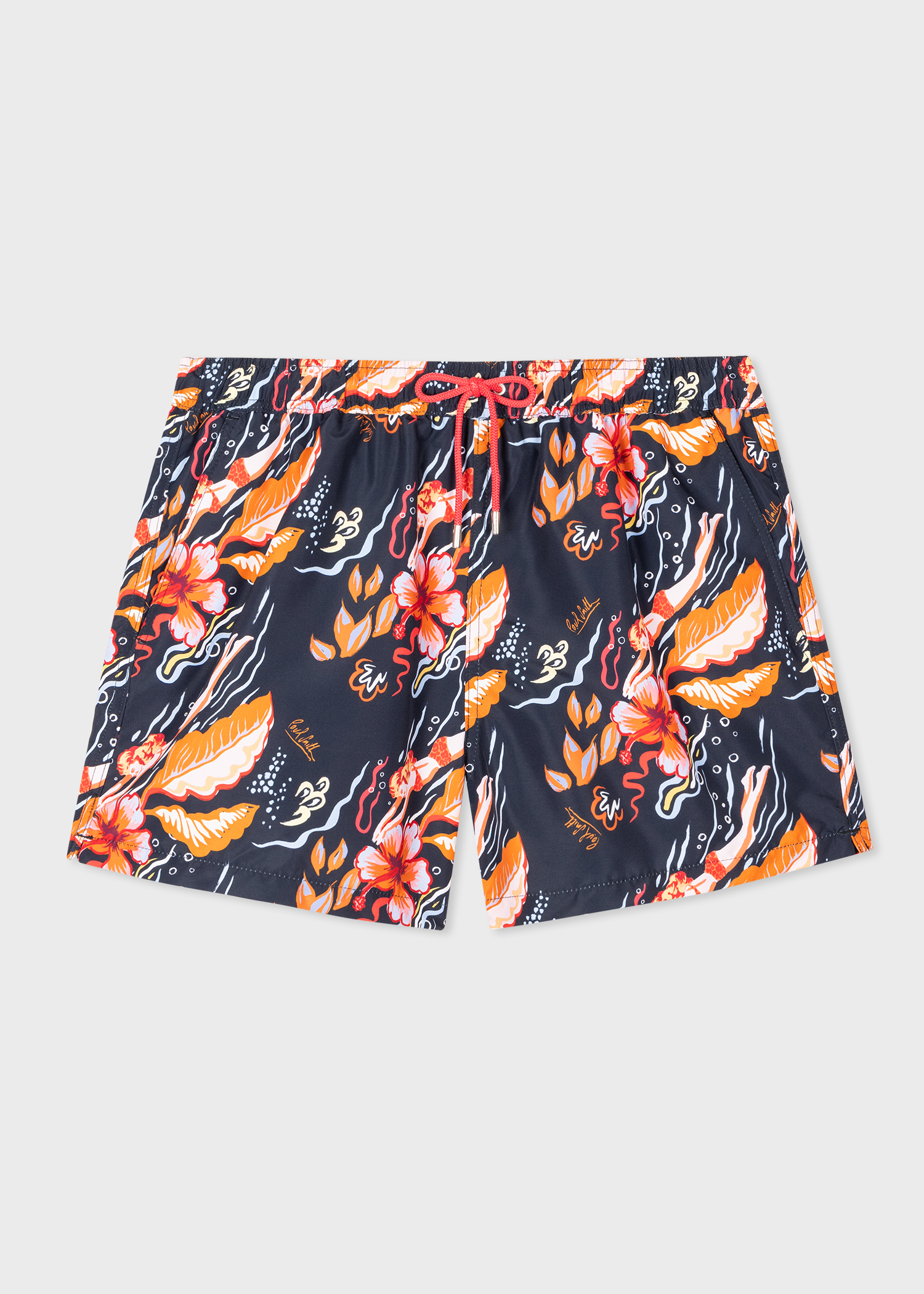 Men's Navy 'Hawaiian' Swim Shorts