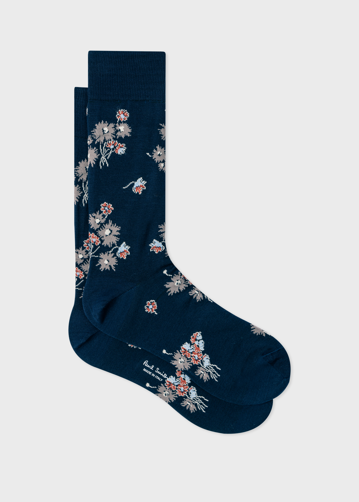 Men's Navy 'Narcissus Floral' Socks