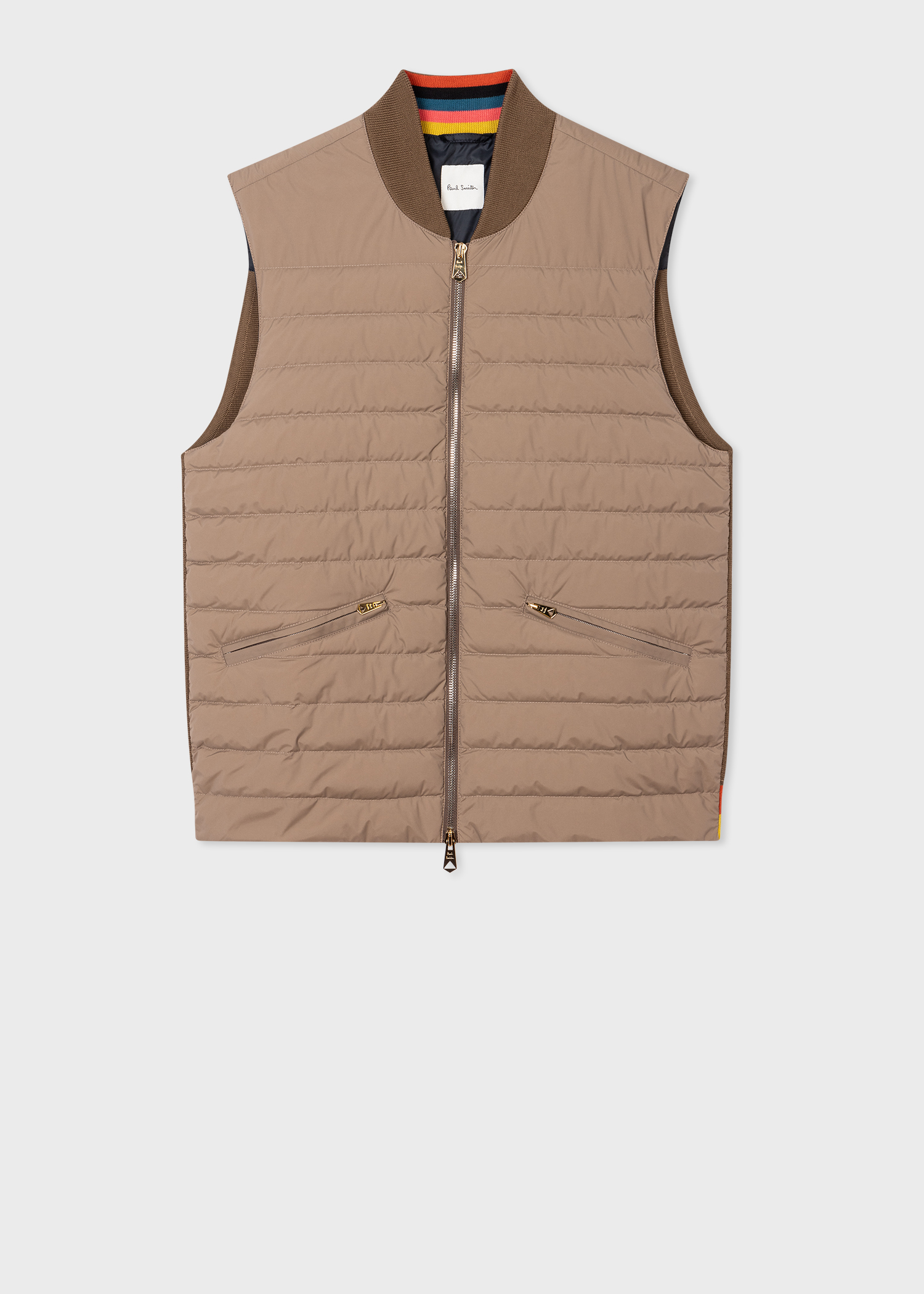 Men's Tan Hybrid Down Gilet