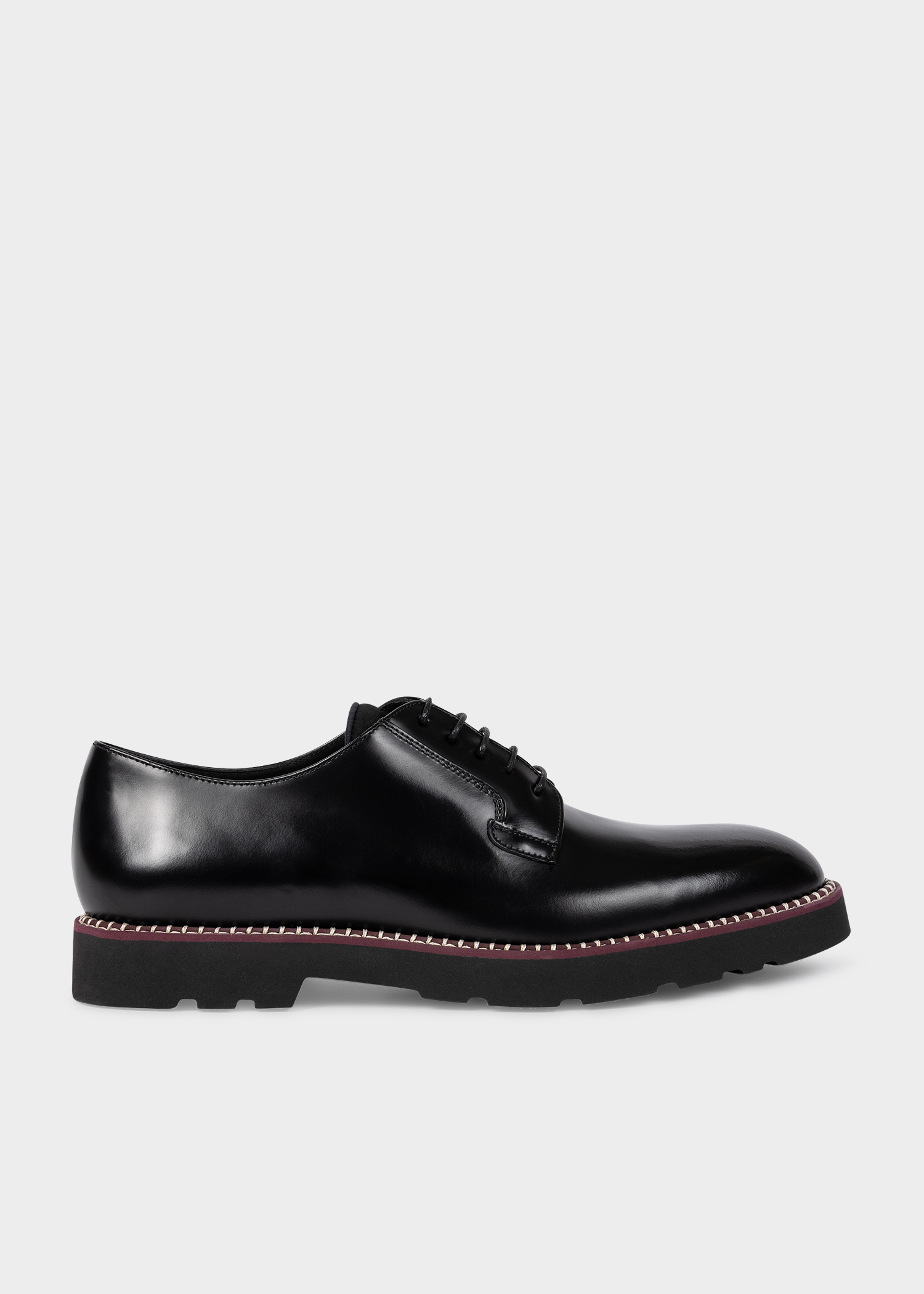 Paul Smith Men's Black High-Shine Leather 'Ras' Shoes | King's Cross