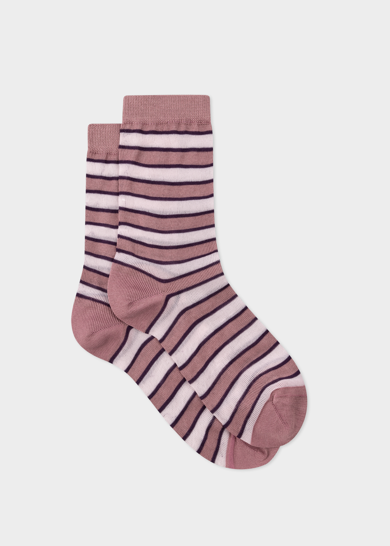 Women's Mauve Stripe Socks