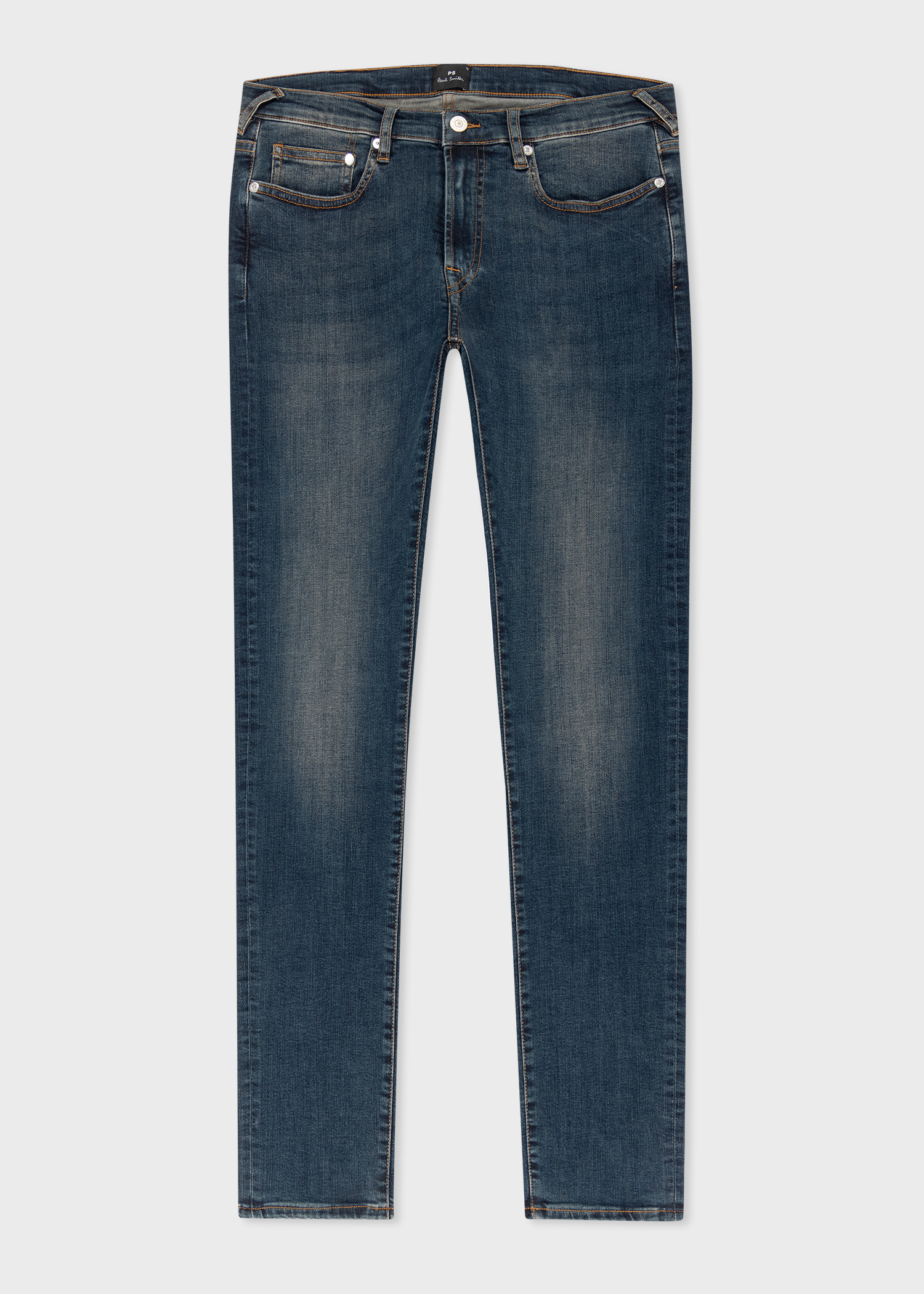 Slim-Fit Antique-Wash 'Organic Reflex Stretch' Jeans