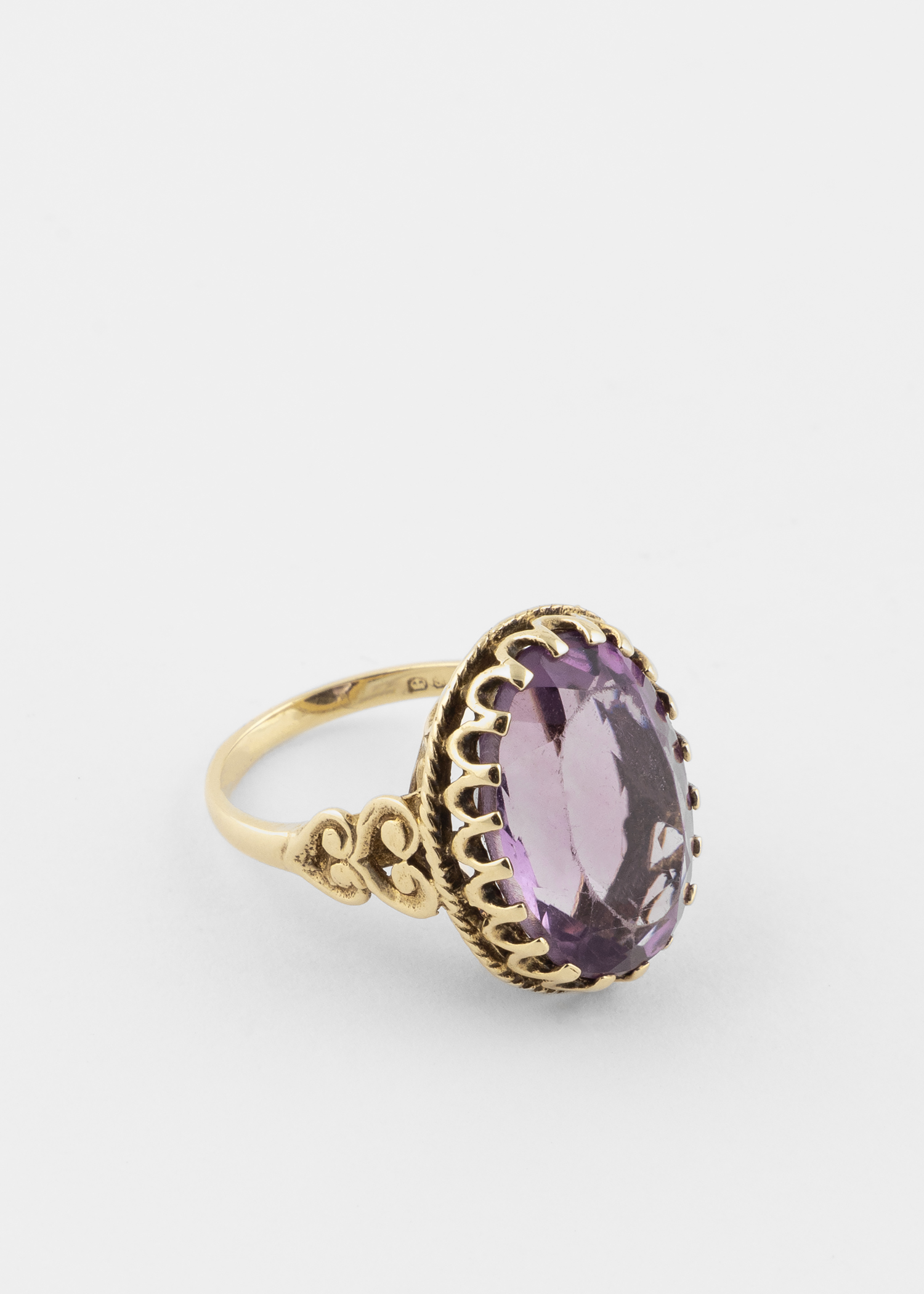 STUNNING OVAL AMETHYSTS COCKTAIL RING 6&7 2024