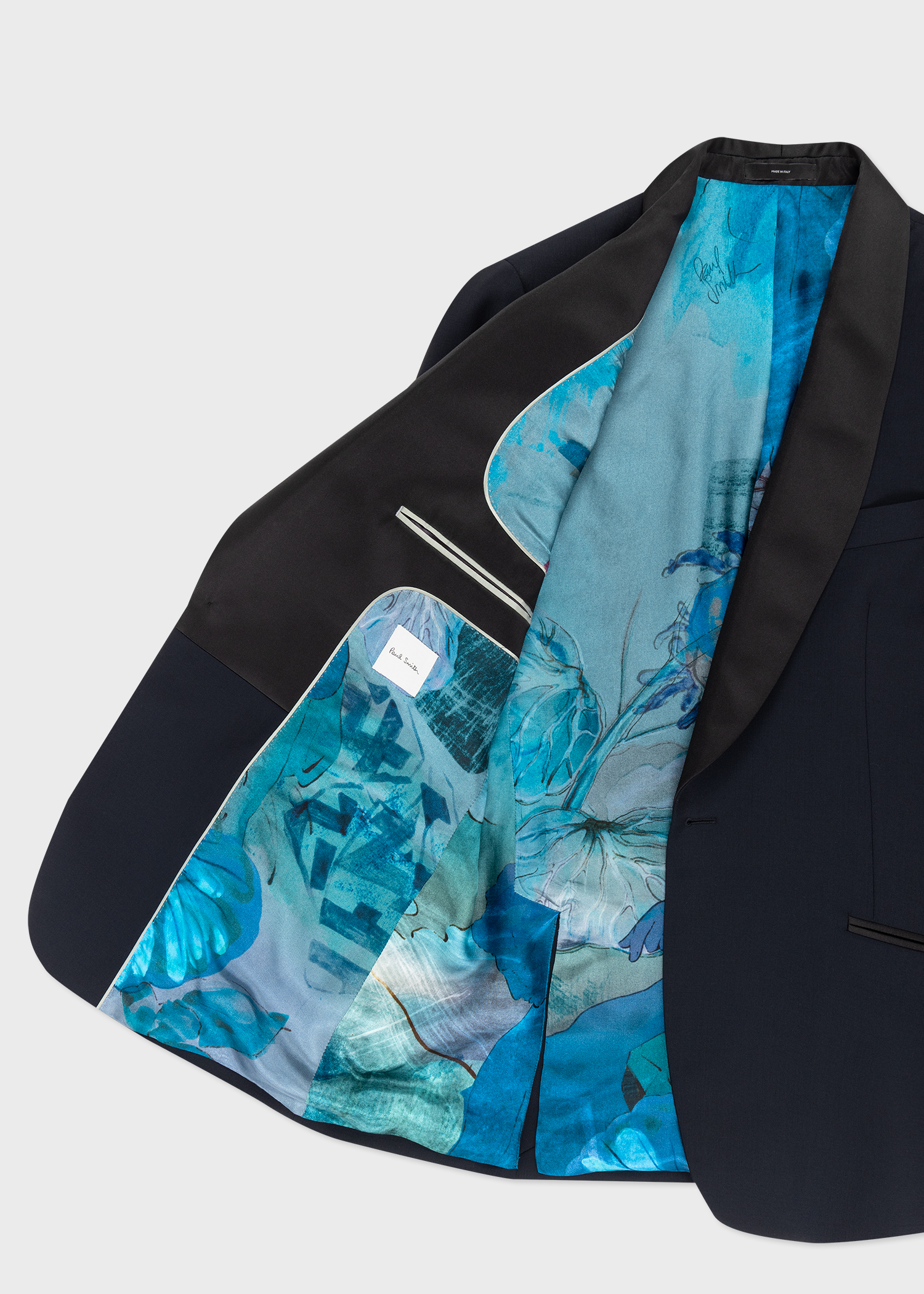 Paul Smith Men's Slim-Fit Dark Navy Wool-Mohair Evening Blazer | King's ...