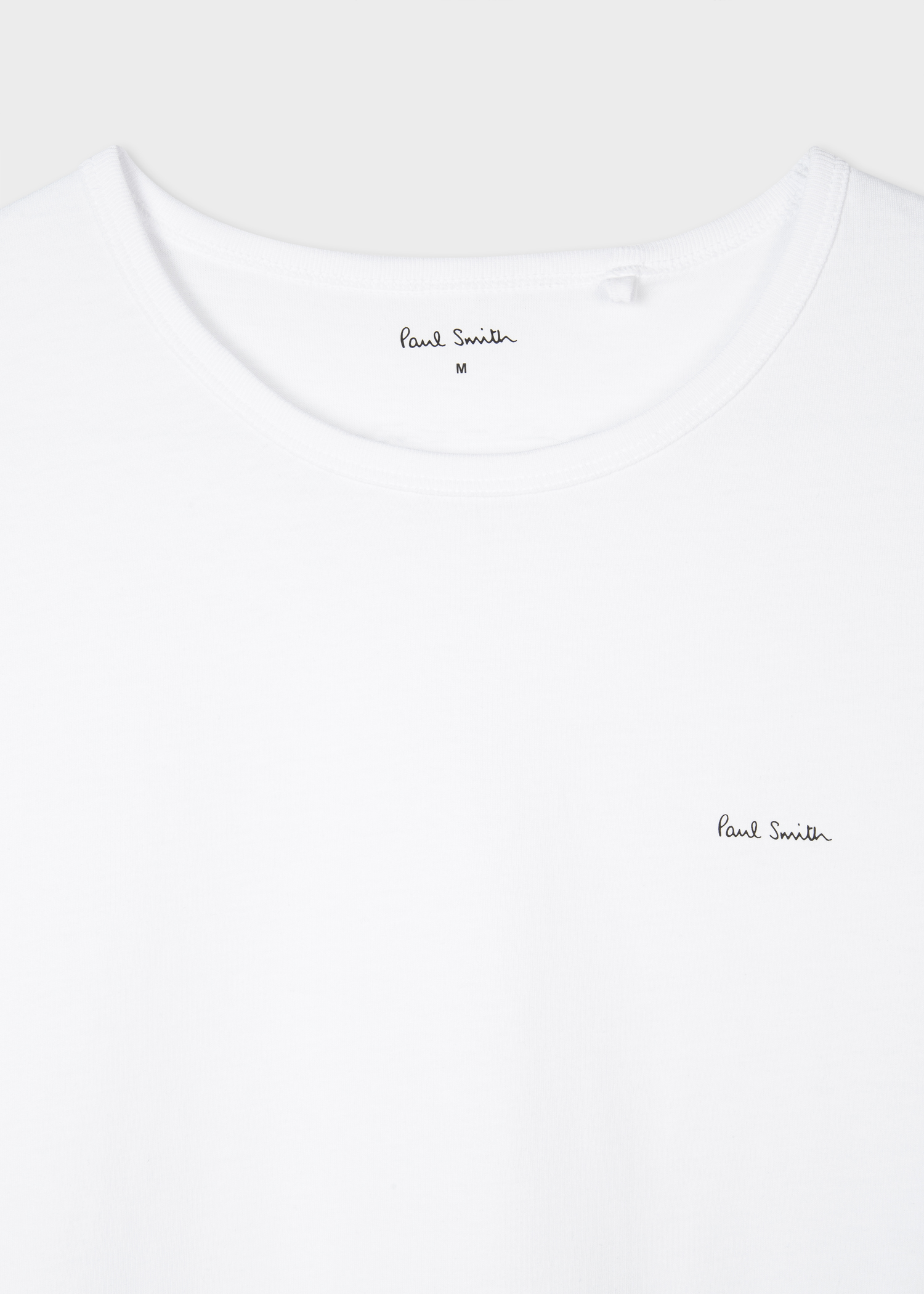 【関税込み】Paul Smith ホワイト Cube Tシャツ Men's White Logo Organic Cotton Lounge T-Shirts Three Pack