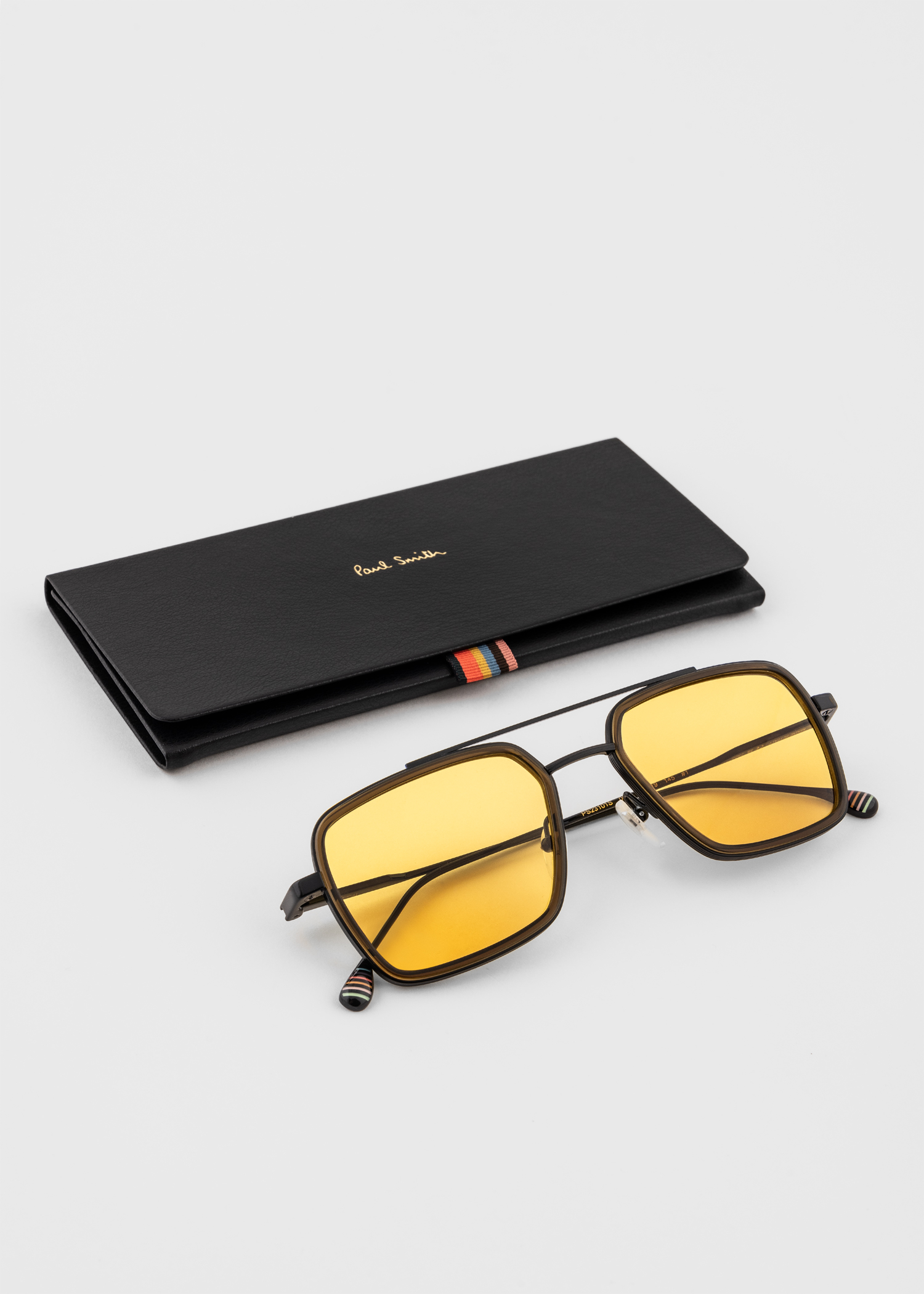 Paul Smith Roark Sunglasses. Unisex with light gold frames Shiny Gold  main image 4