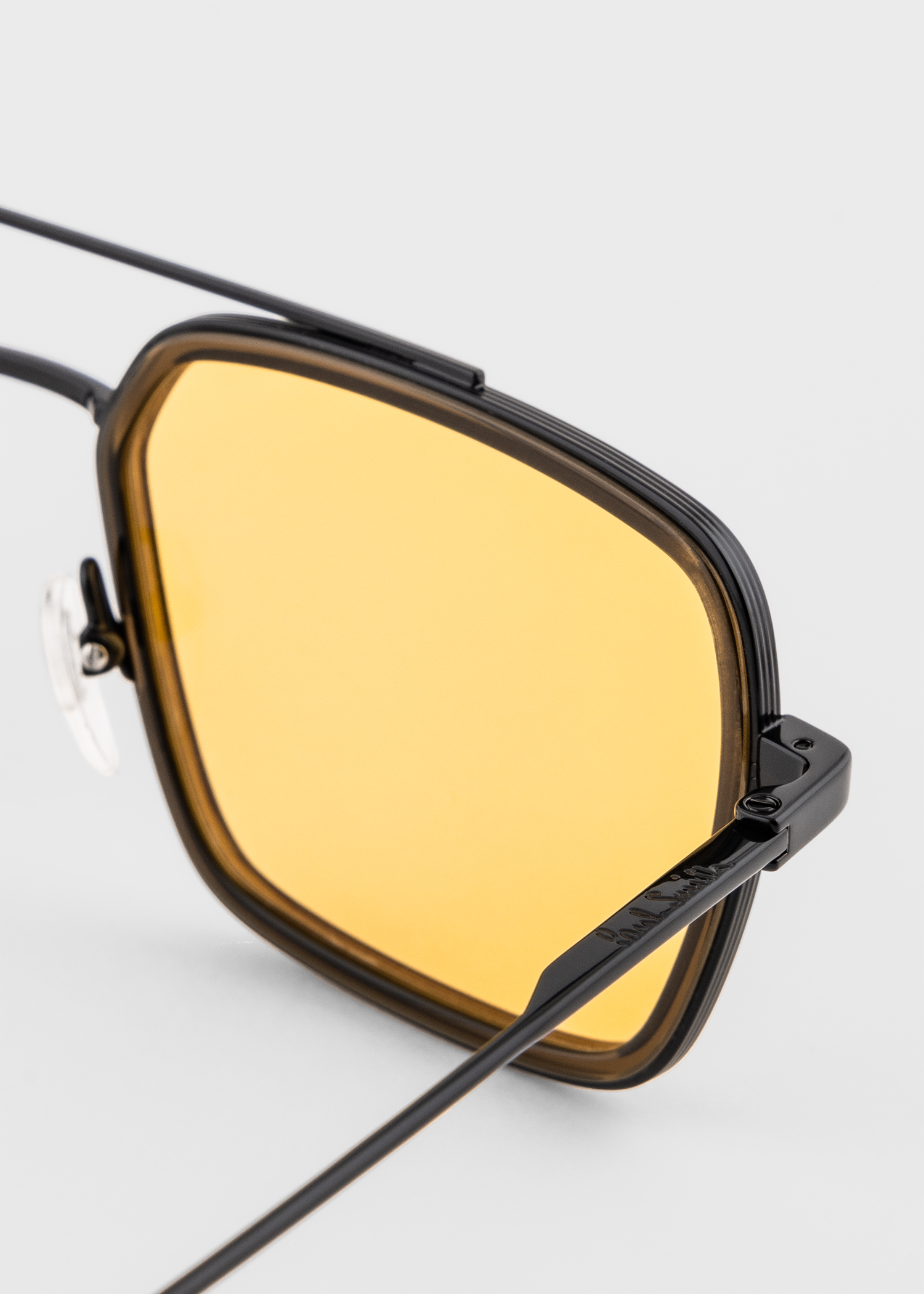Paul Smith Hadrian Sunglasses Transparent Yellow Violet Lens Transparent Violet  main image 2