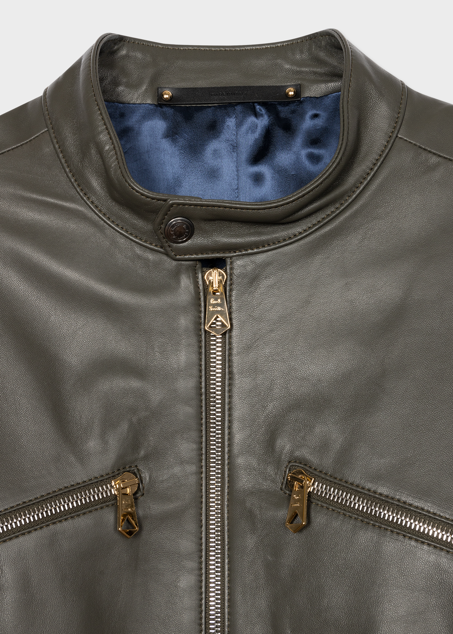 paul smith leather jacket