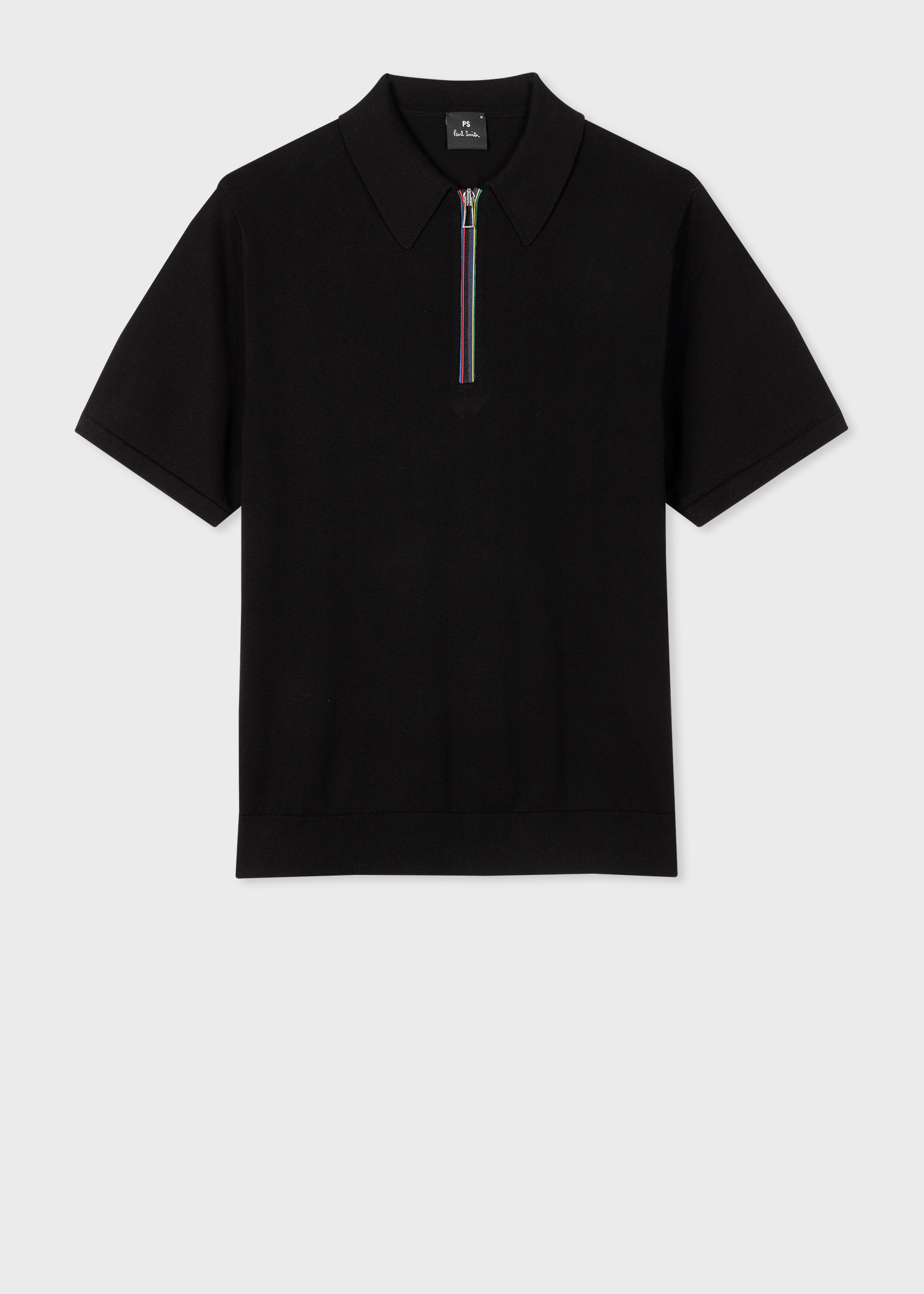 Laneus Men's Cotton Polo Shirt Black
