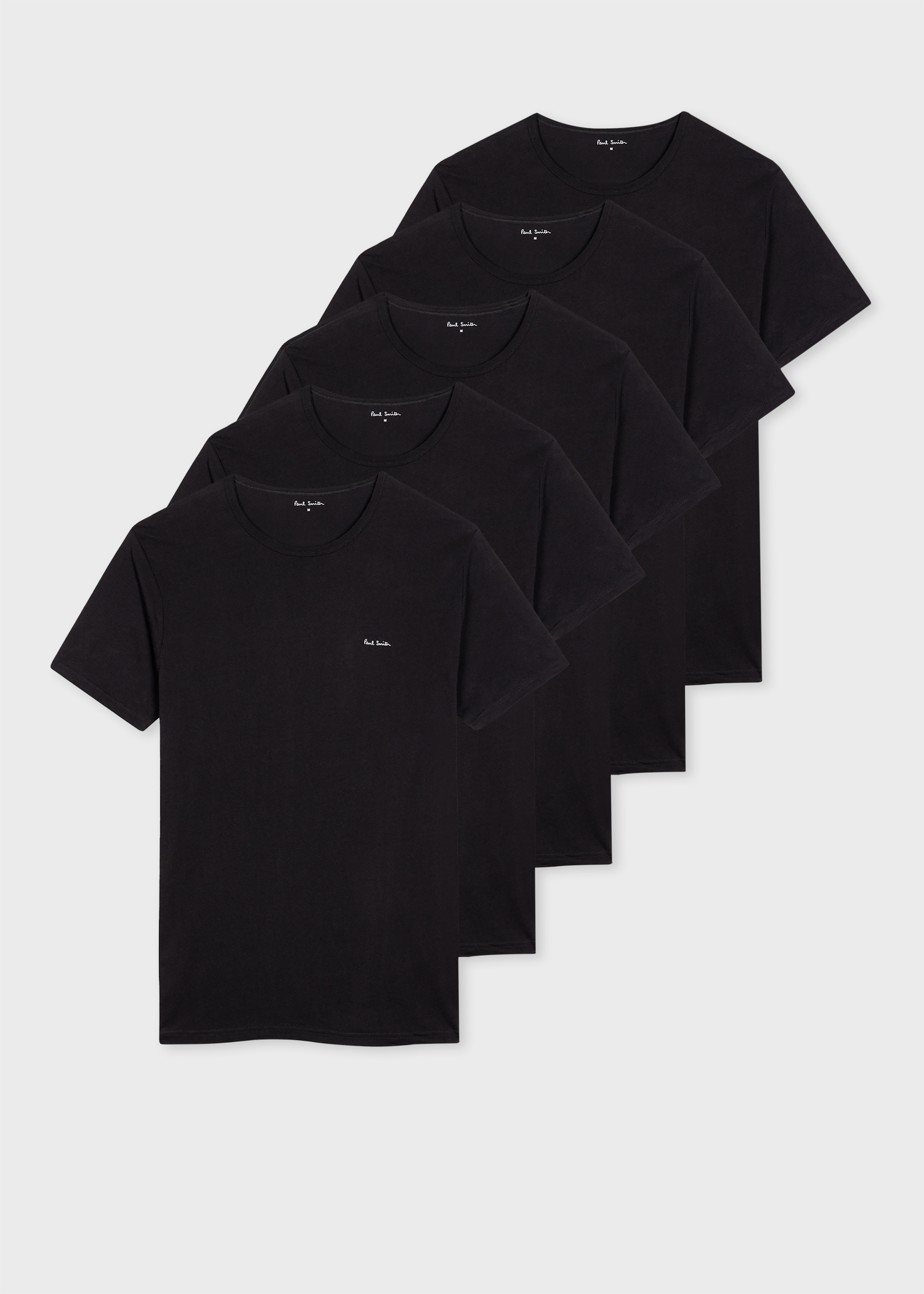 pack of 5 black shirts