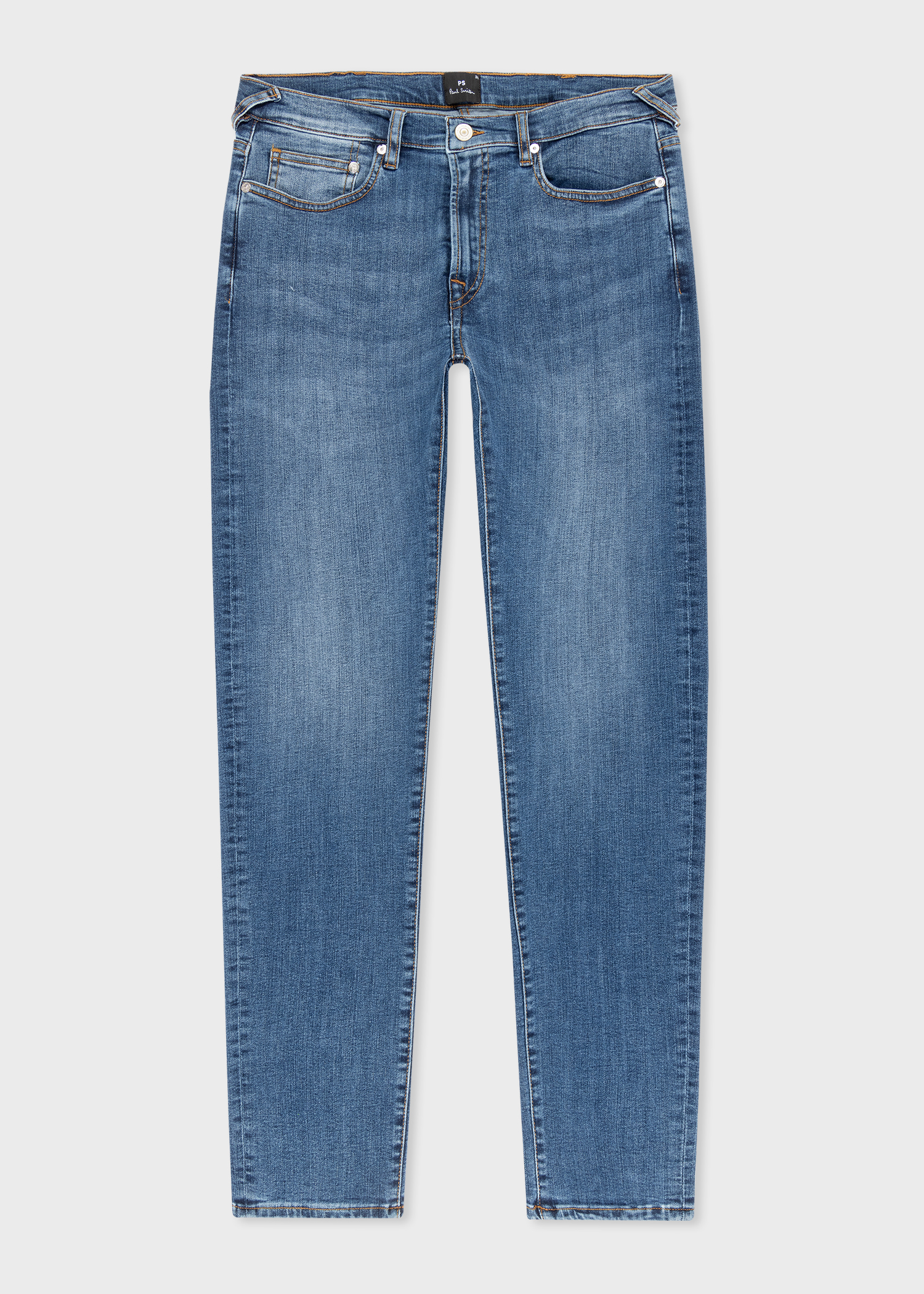 Men's Slim-Fit Mid-Wash 'Organic Reflex Stretch' Jeans