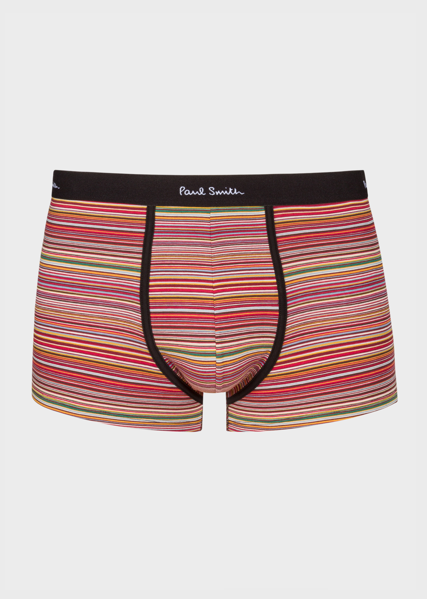 90s paul smith two-tuck stripe スラックス Men's Black Mixed Stripe Boxer Briefs Three Pack
