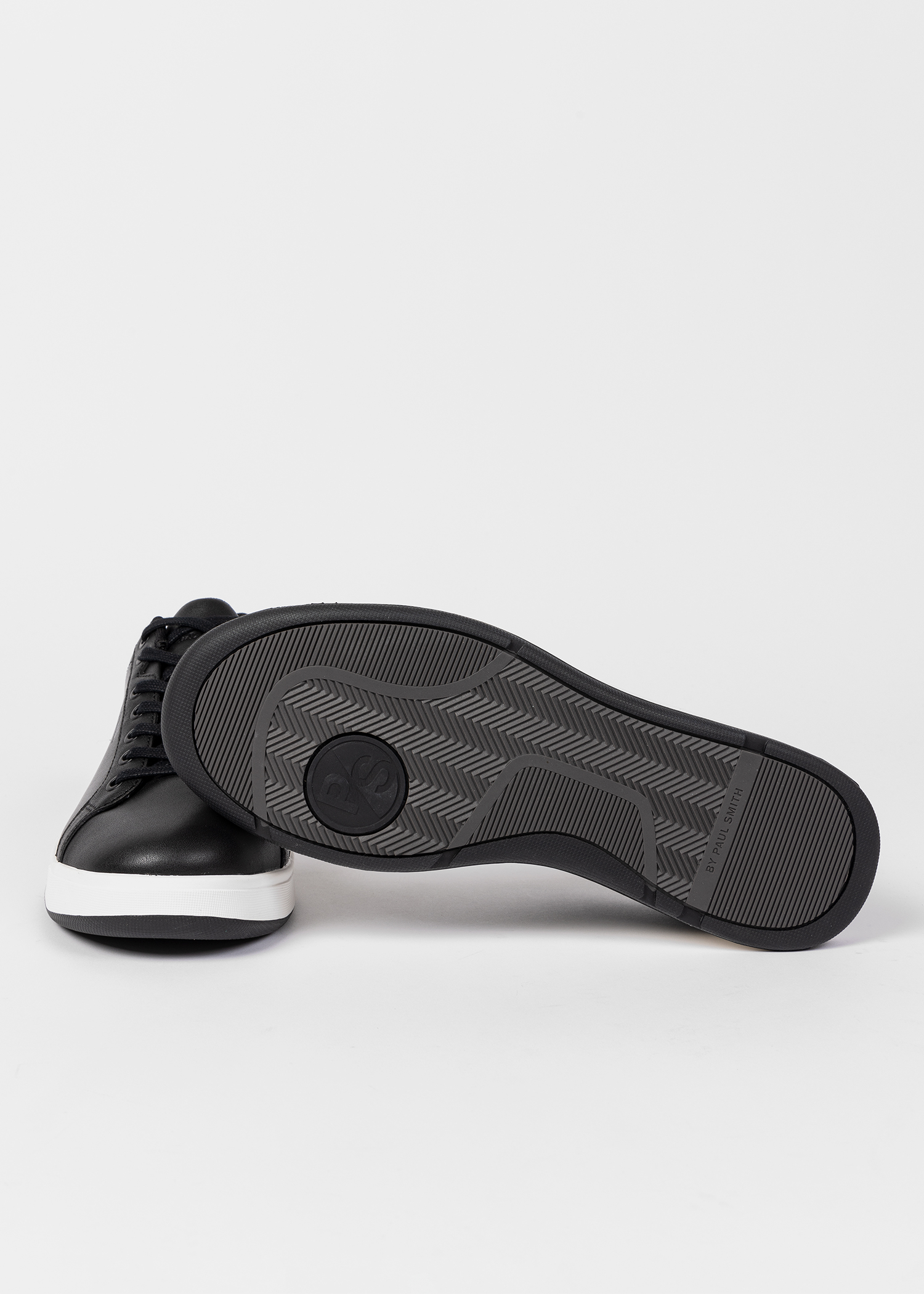 Men's Navy Leather 'Albany' Sneakers