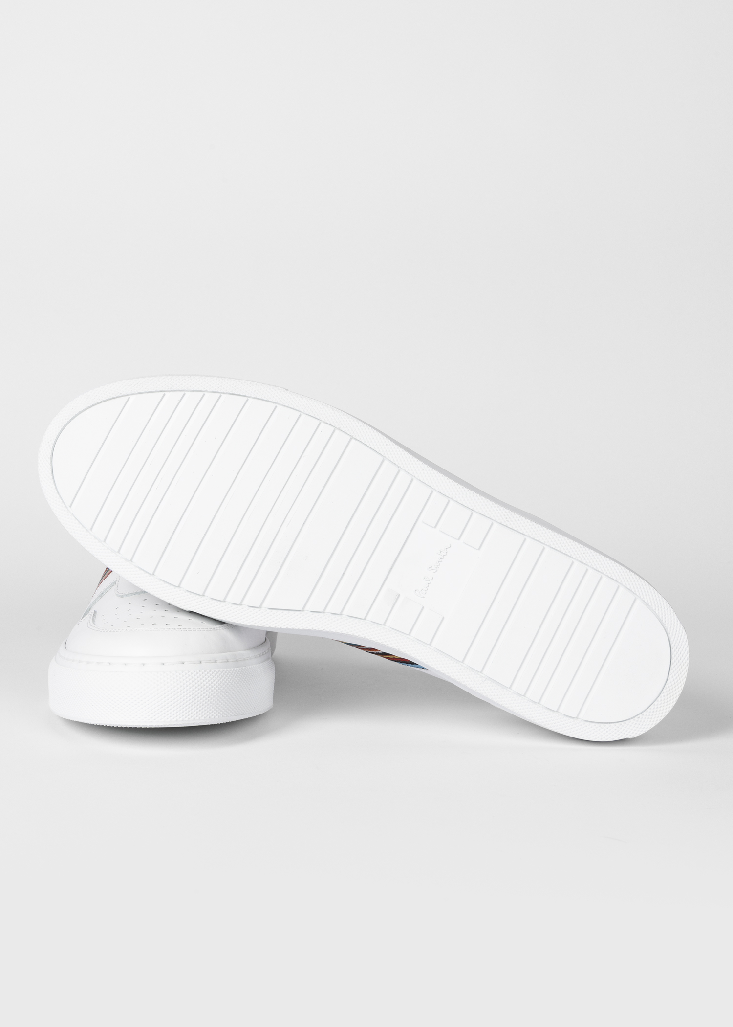 Paul Smith|SNEAKERS (M1S FER01 JTRI 01) Men's White Leather 'Fermi' Sneakers