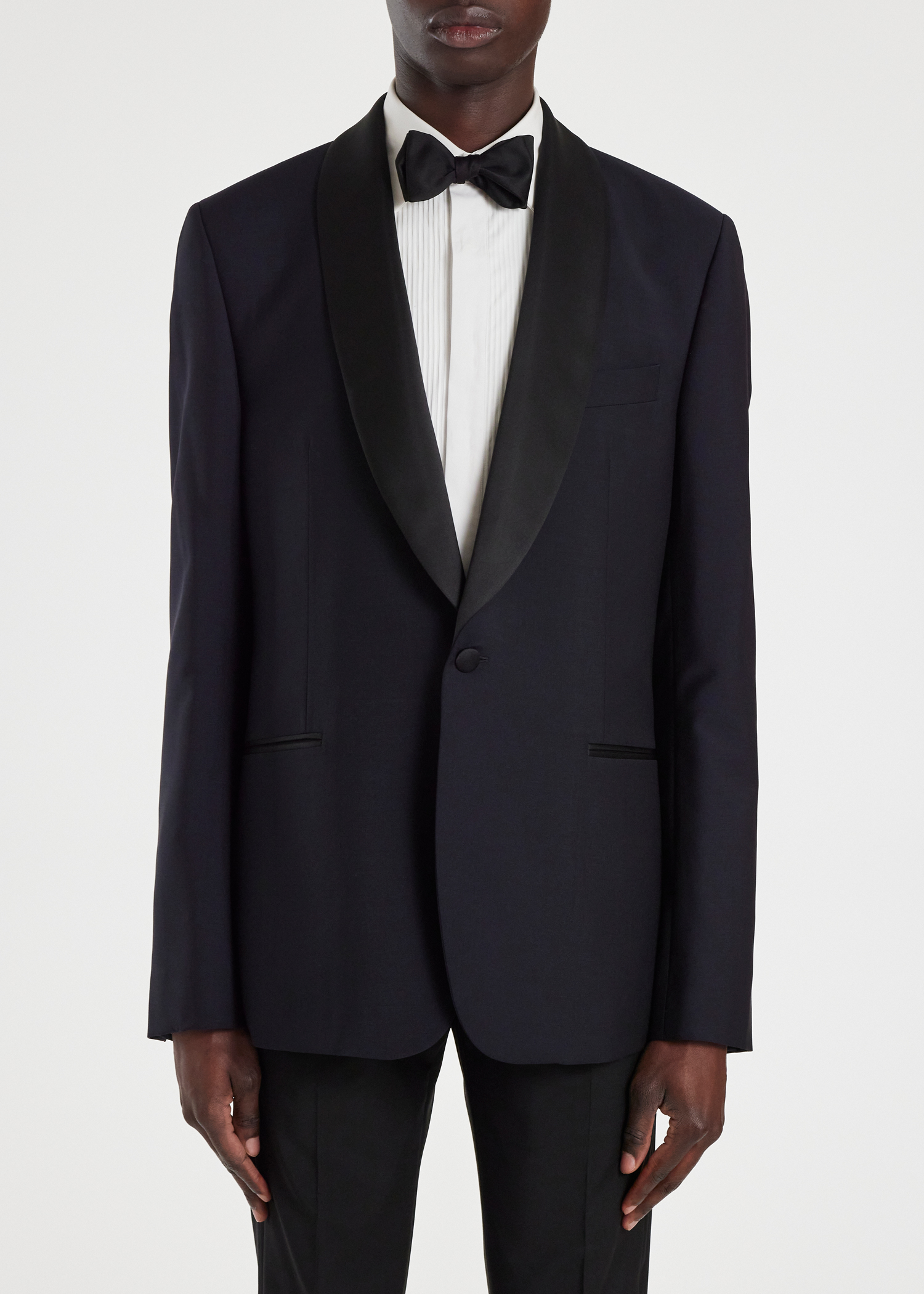 Paul Smith Men's Slim-Fit Dark Navy Wool-Mohair Evening Blazer | King's ...