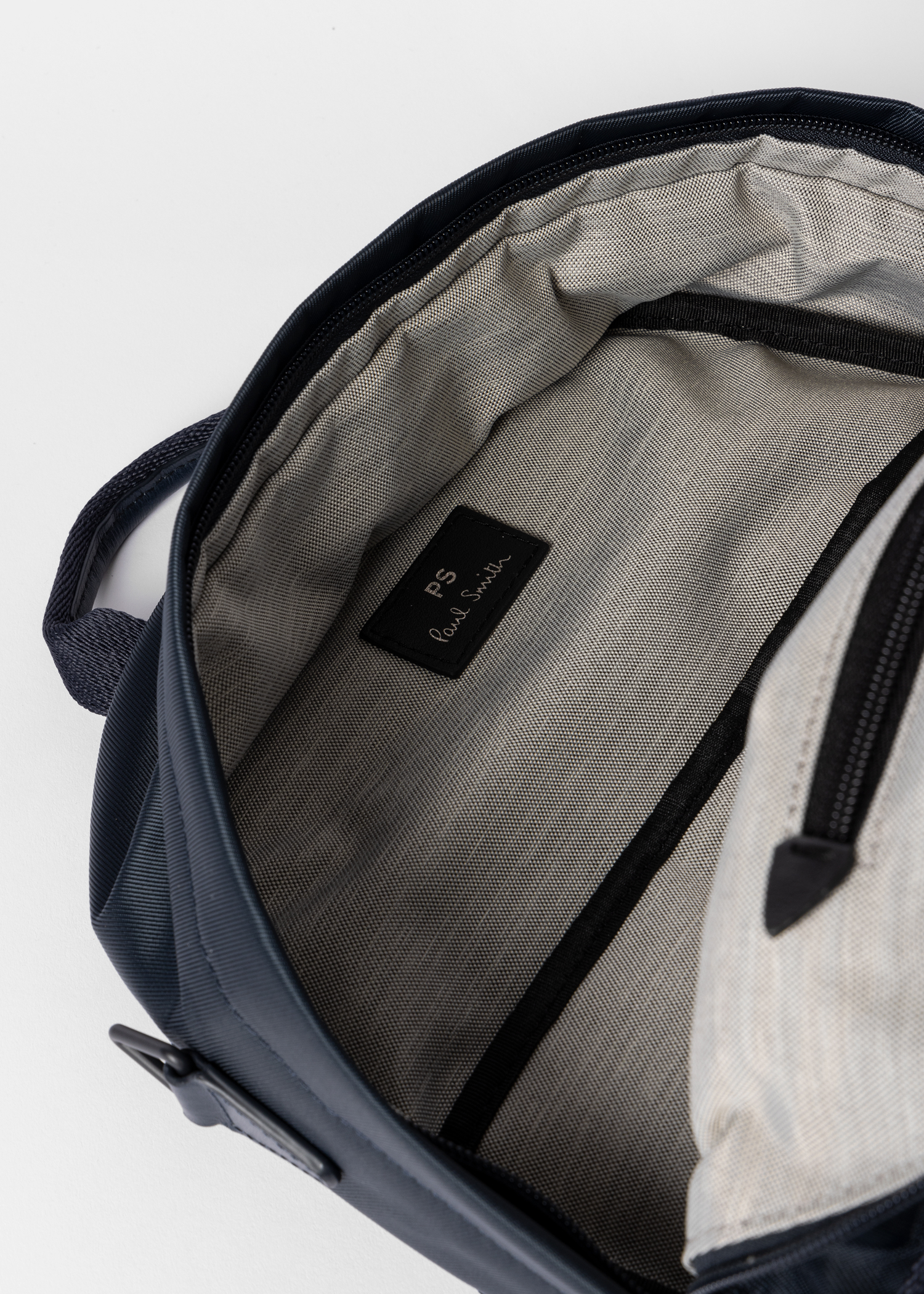 Navy 'Sports Stripe' Nylon Backpack