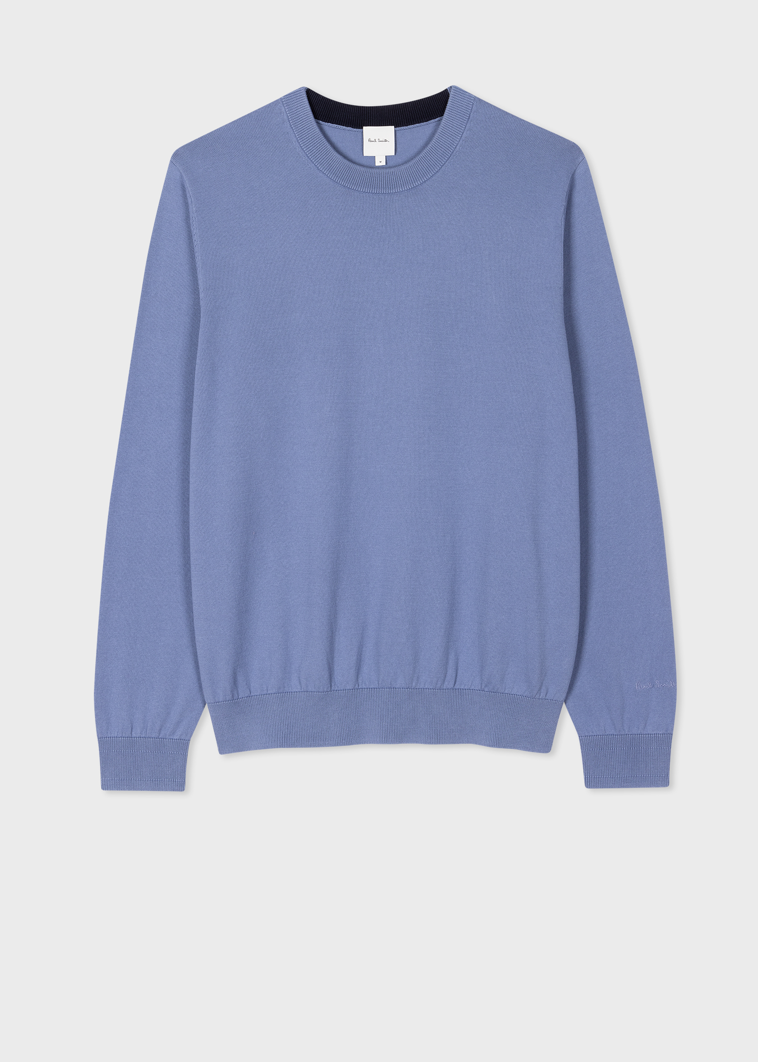 THE MENS STORE Mens Blue Classic Fit Sweater