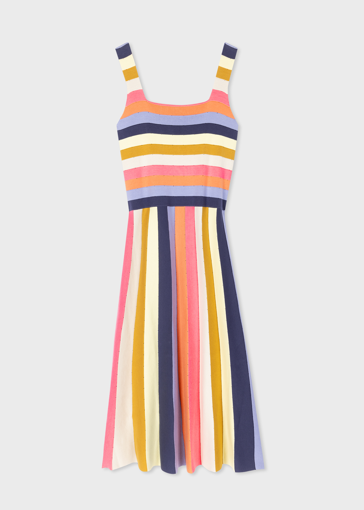 Multi Stripe Scrunch Dress