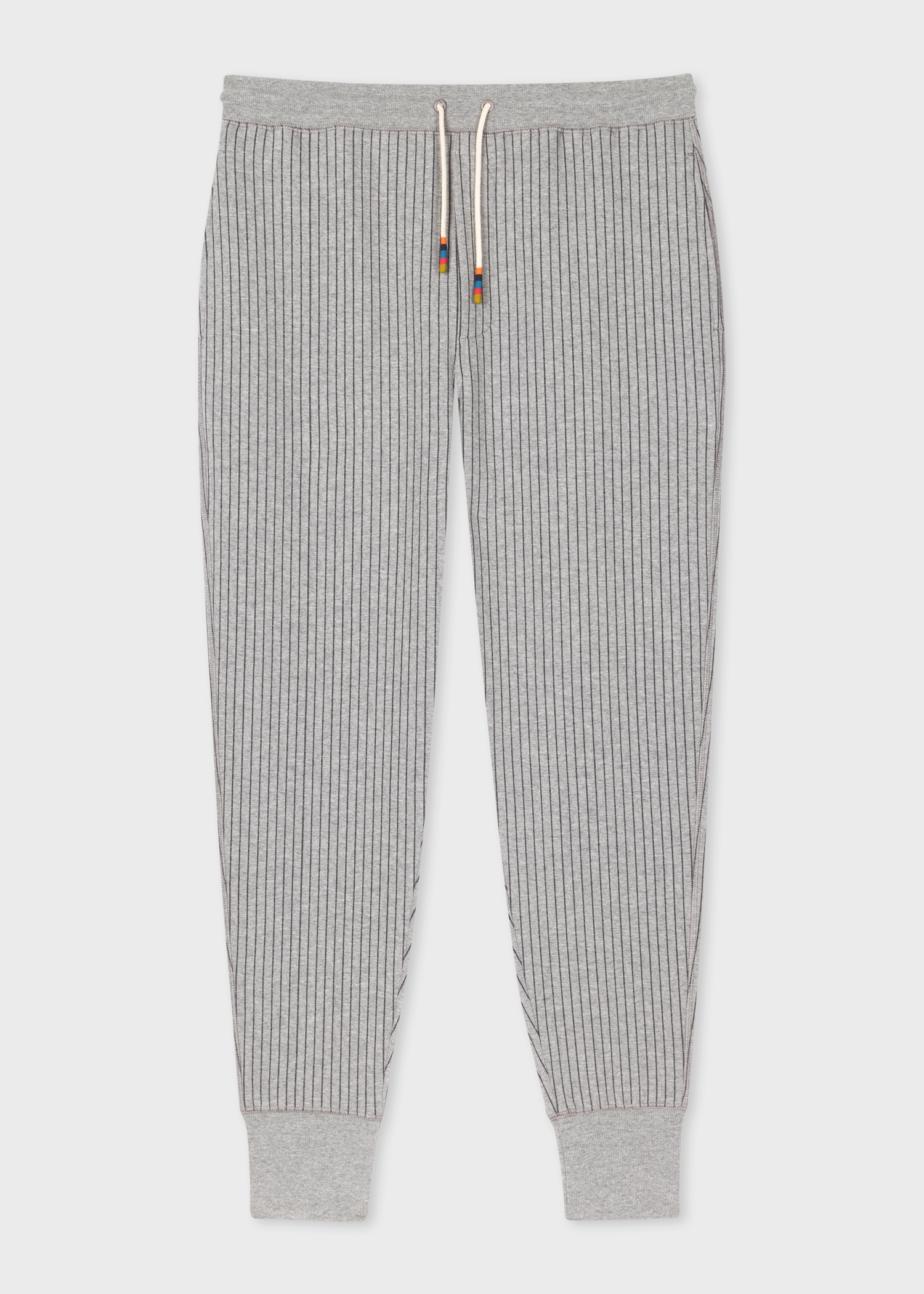 Men's Grey CottonBlend Stripe Lounge Pants