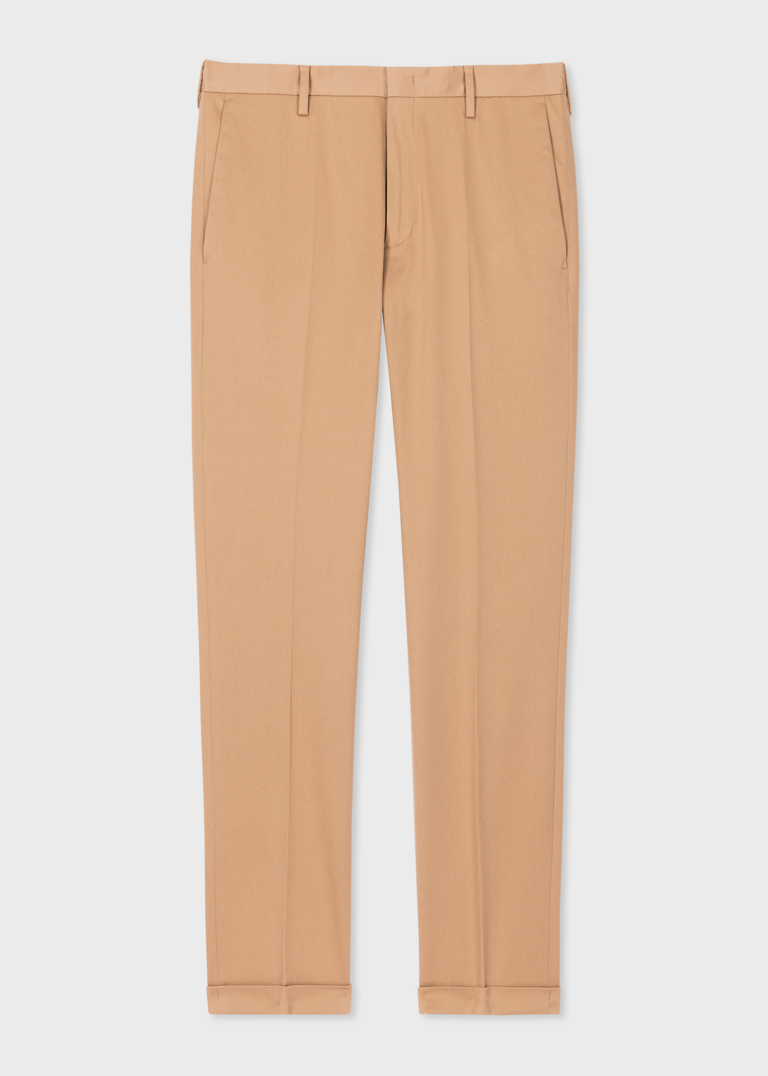 Tan Slim-Fit Stretch-Cotton Chinos