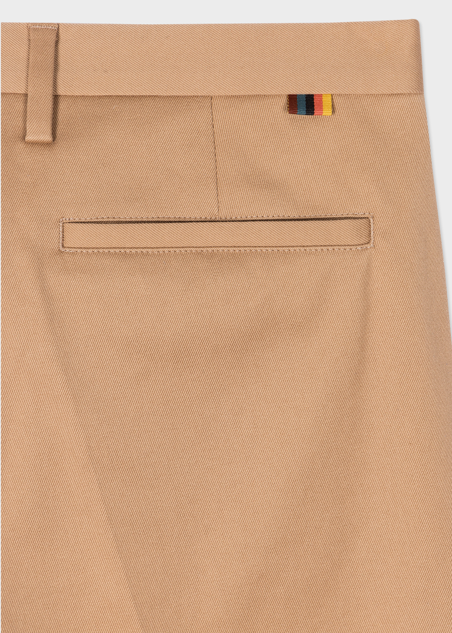 Slim-Fit Tan Cotton-Stretch Chinos