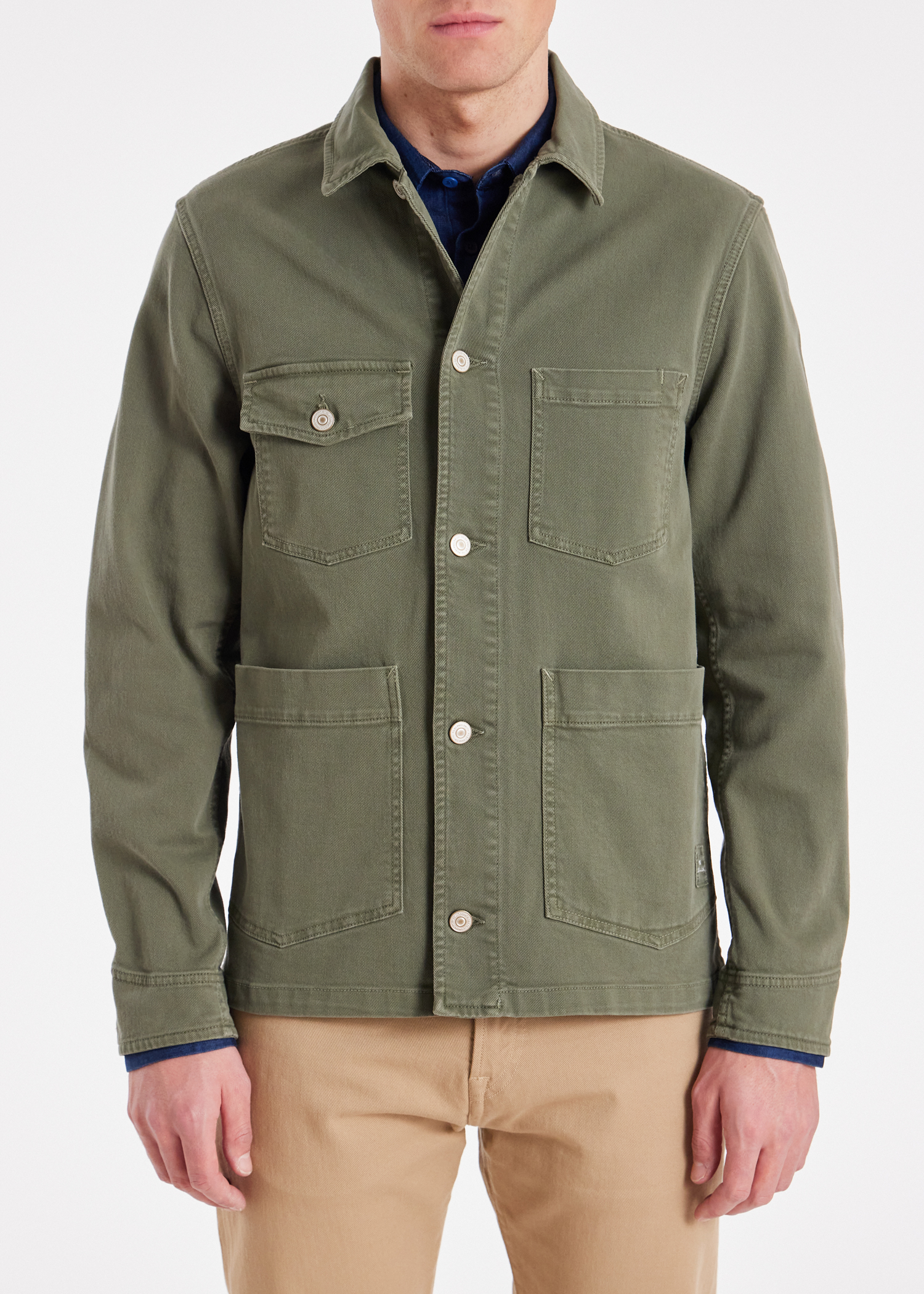PS Paul Smith Khaki Green Stretch-Cotton Chore Jacket | King