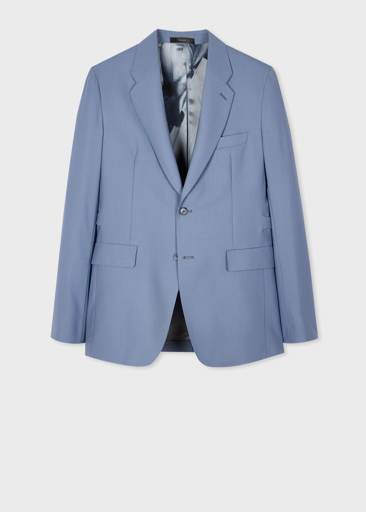 Men's Blue Fresco Wool Buggy-Lined Blazer