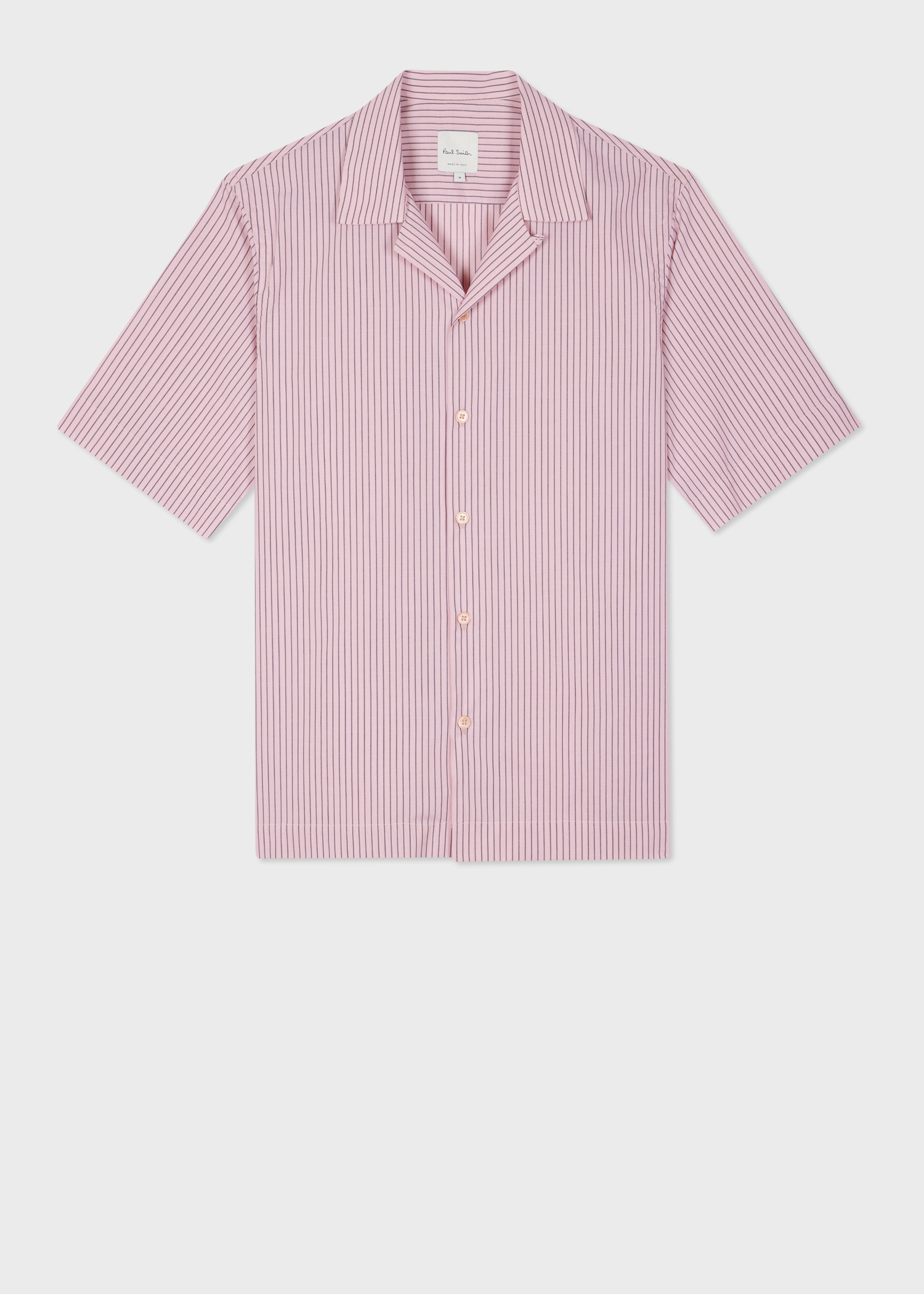 Non Iron Blue & White Fine Stripe Tailored Fit - Short Sleeve Shirt Cfsre002 B04 - Foto 3