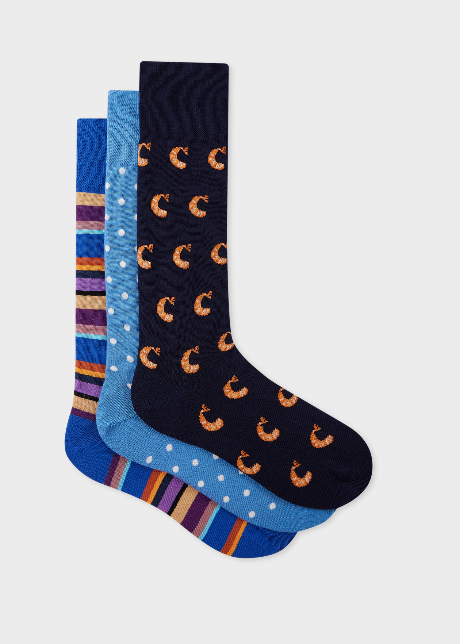 Men's Mixed MultiPattern Socks Three Pack