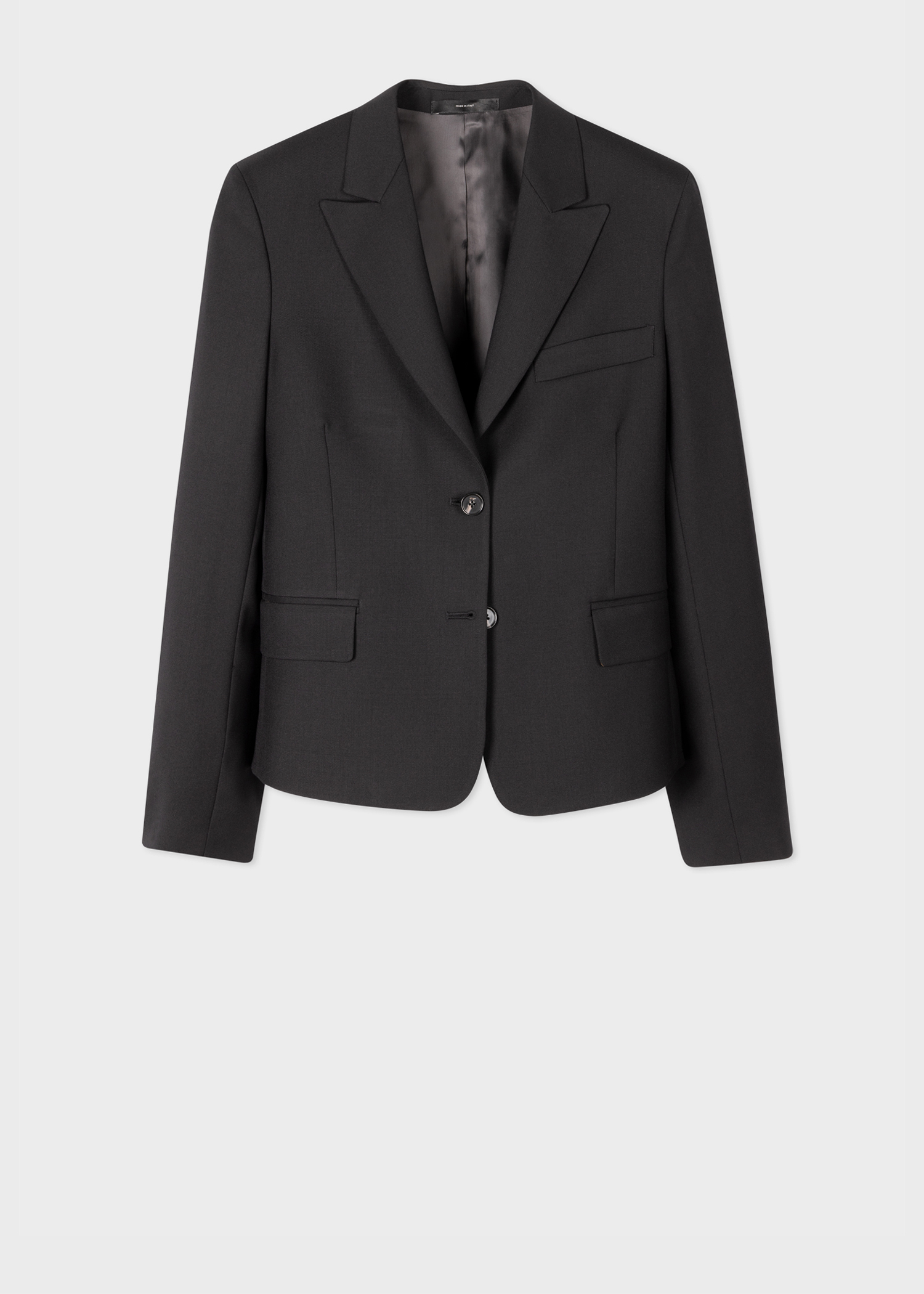 Women's Black Cropped 'A Suit To Travel In' Wool Blazer