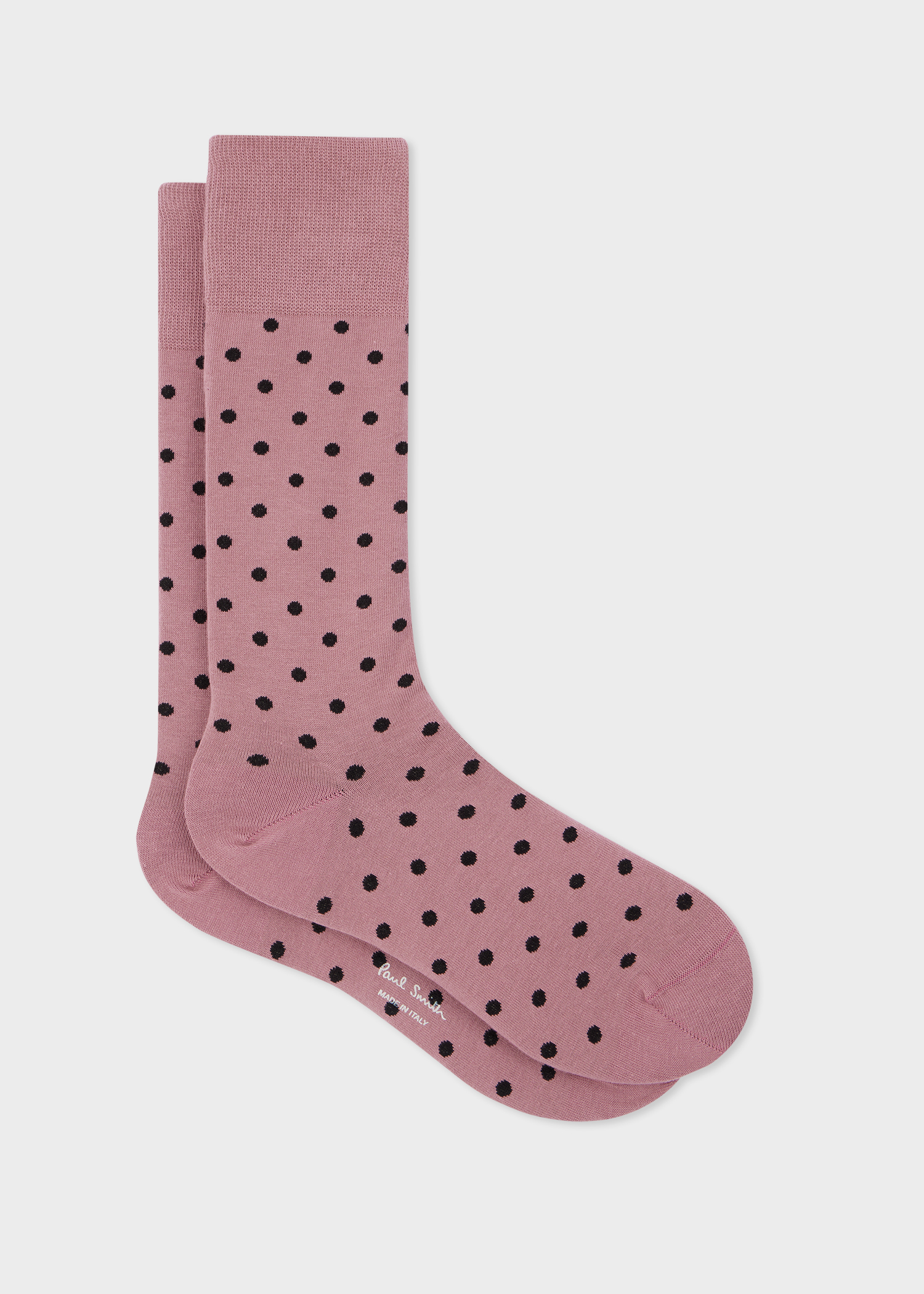 Men's Pink Polka Dot Socks