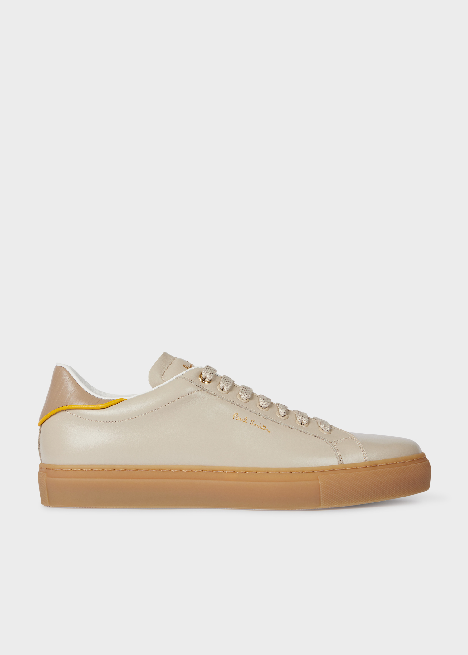 Men's Stone Leather 'Beck' Trainers