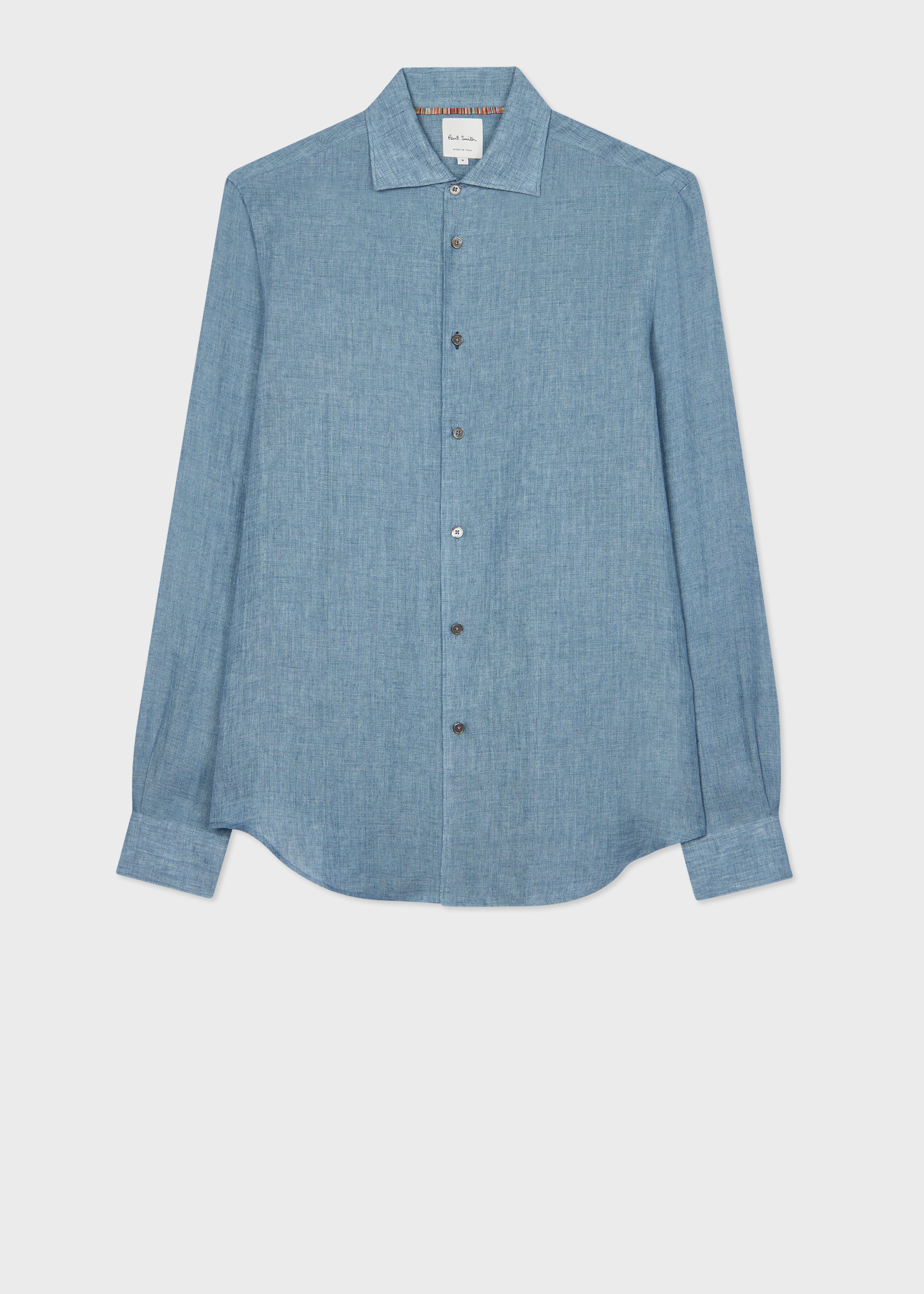 Blue Linen Casual Shirt