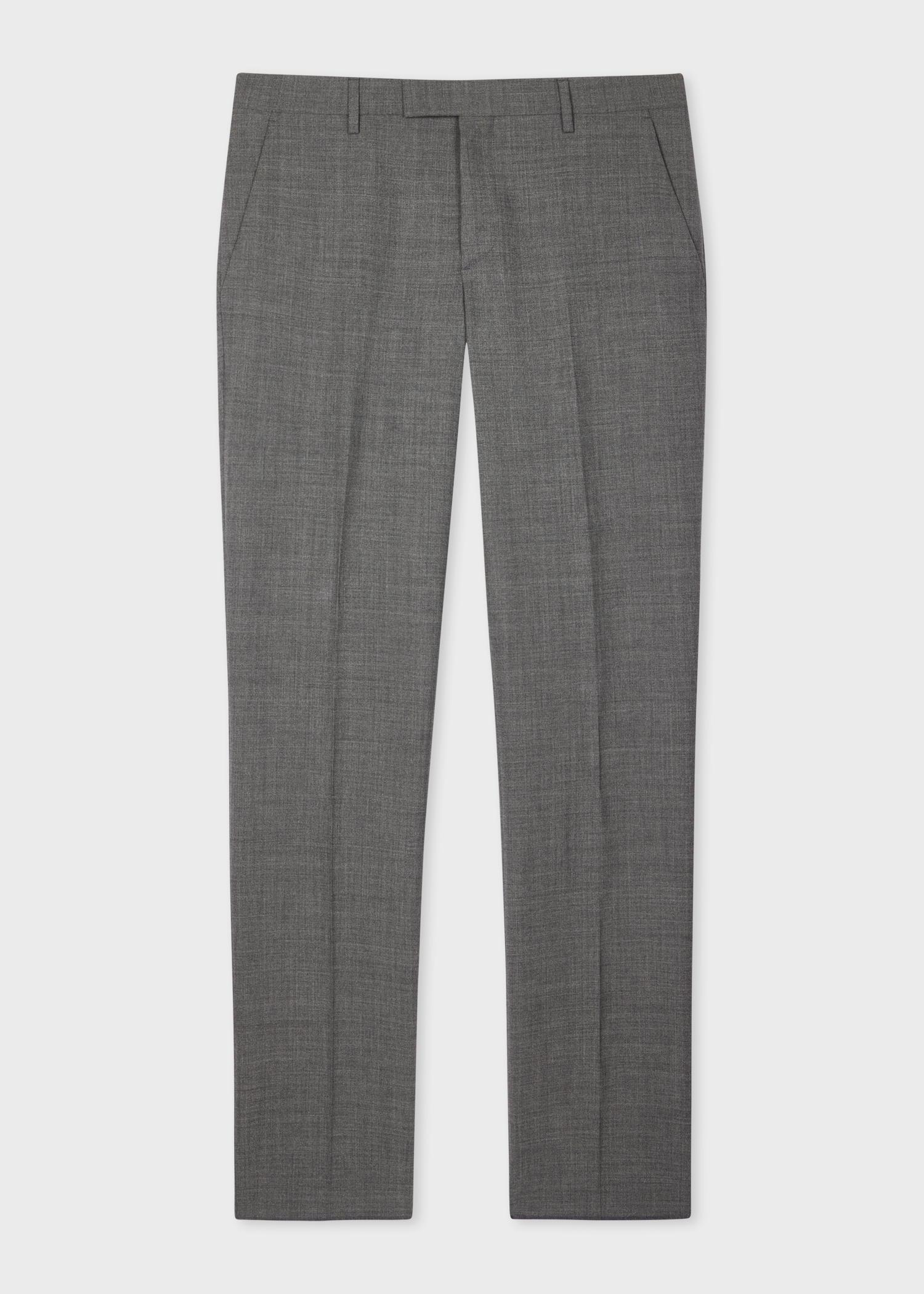 Tailored-Fit Grey Fresco Wool Double-Breasted Suit