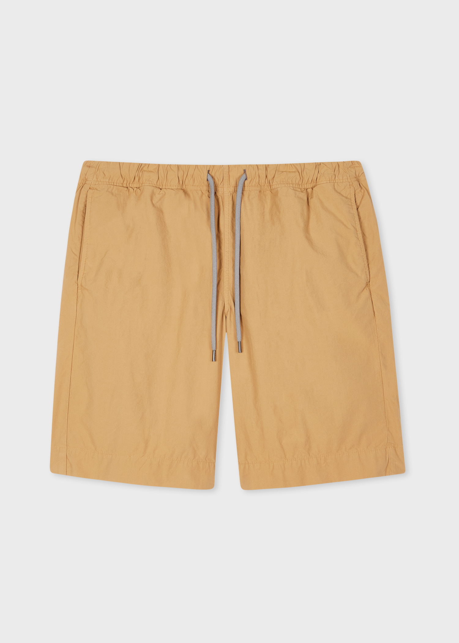 Men's Tan Cotton DrawstringWaist Shorts
