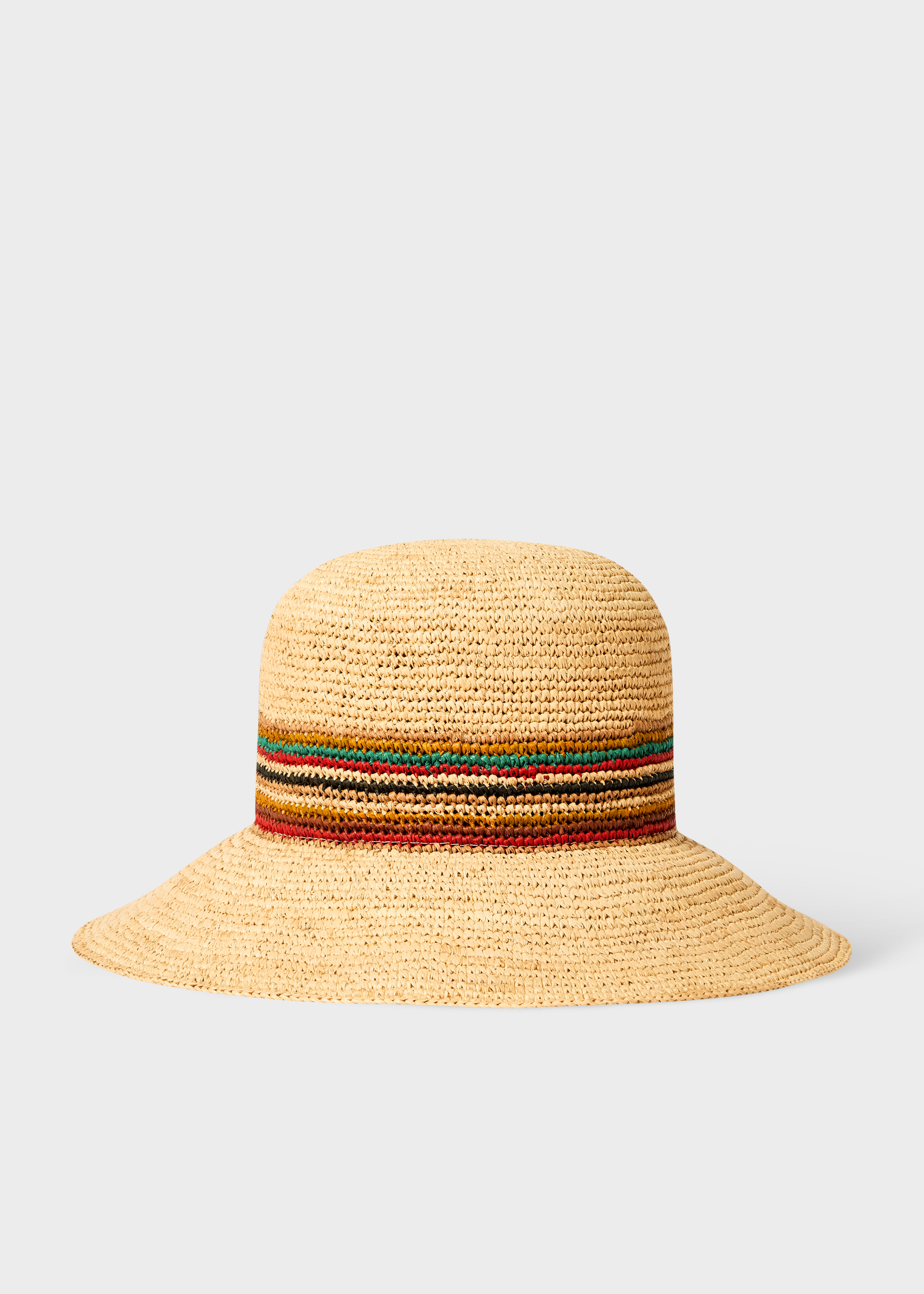 Paul Smith Women's Straw 'Signature Stripe' Sun Hat | King's Cross