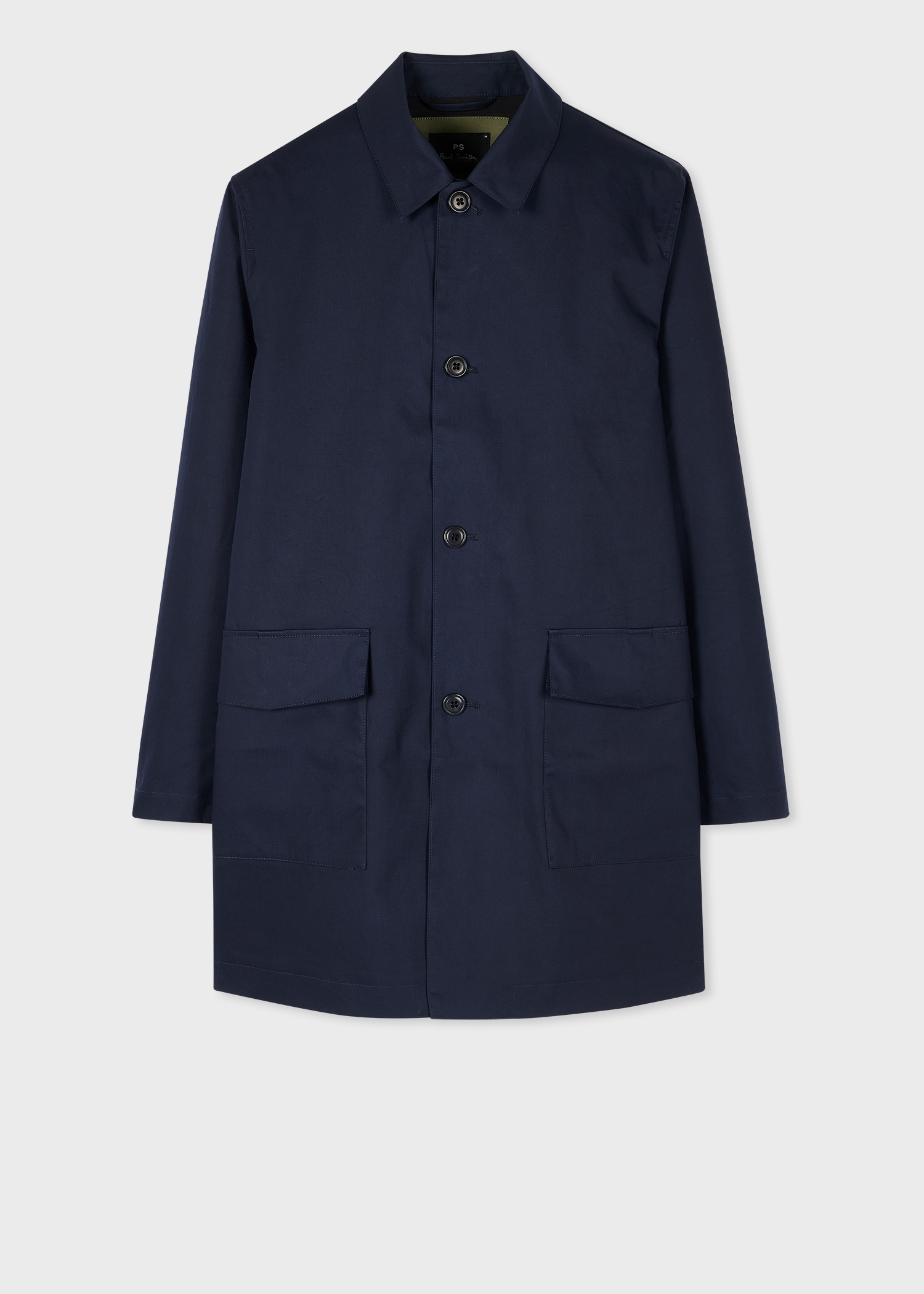Men's Navy Cotton Mac