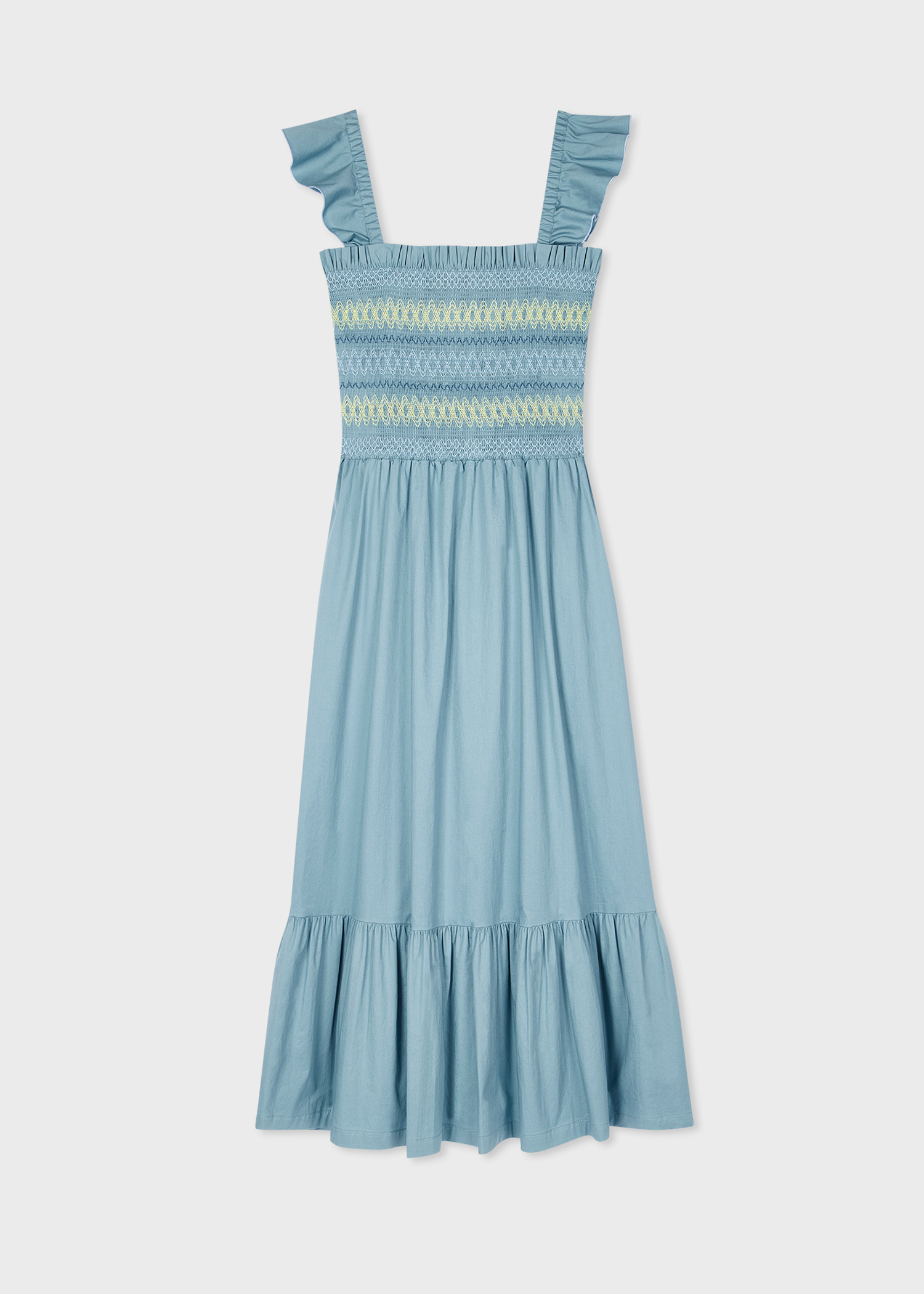 PS Paul Smith Women's Dusky Blue Shirred Midi Dress Paul Smith | King's ...