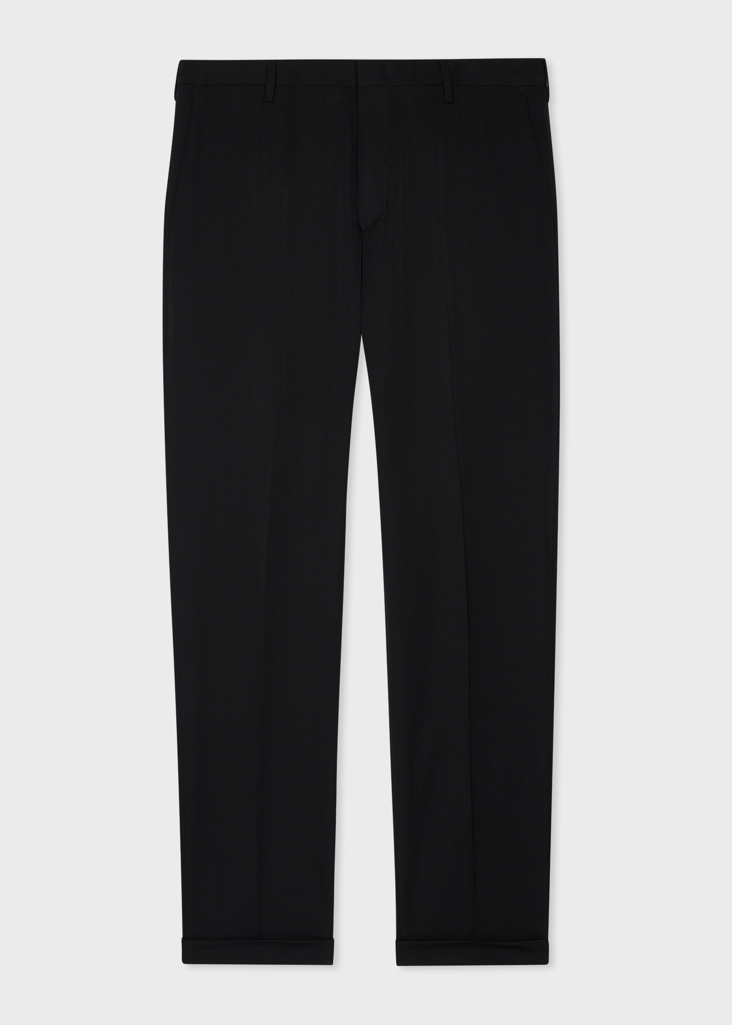 Black & Dark Fawn Solid Woolen Trouser (Pack of 2) main image 1