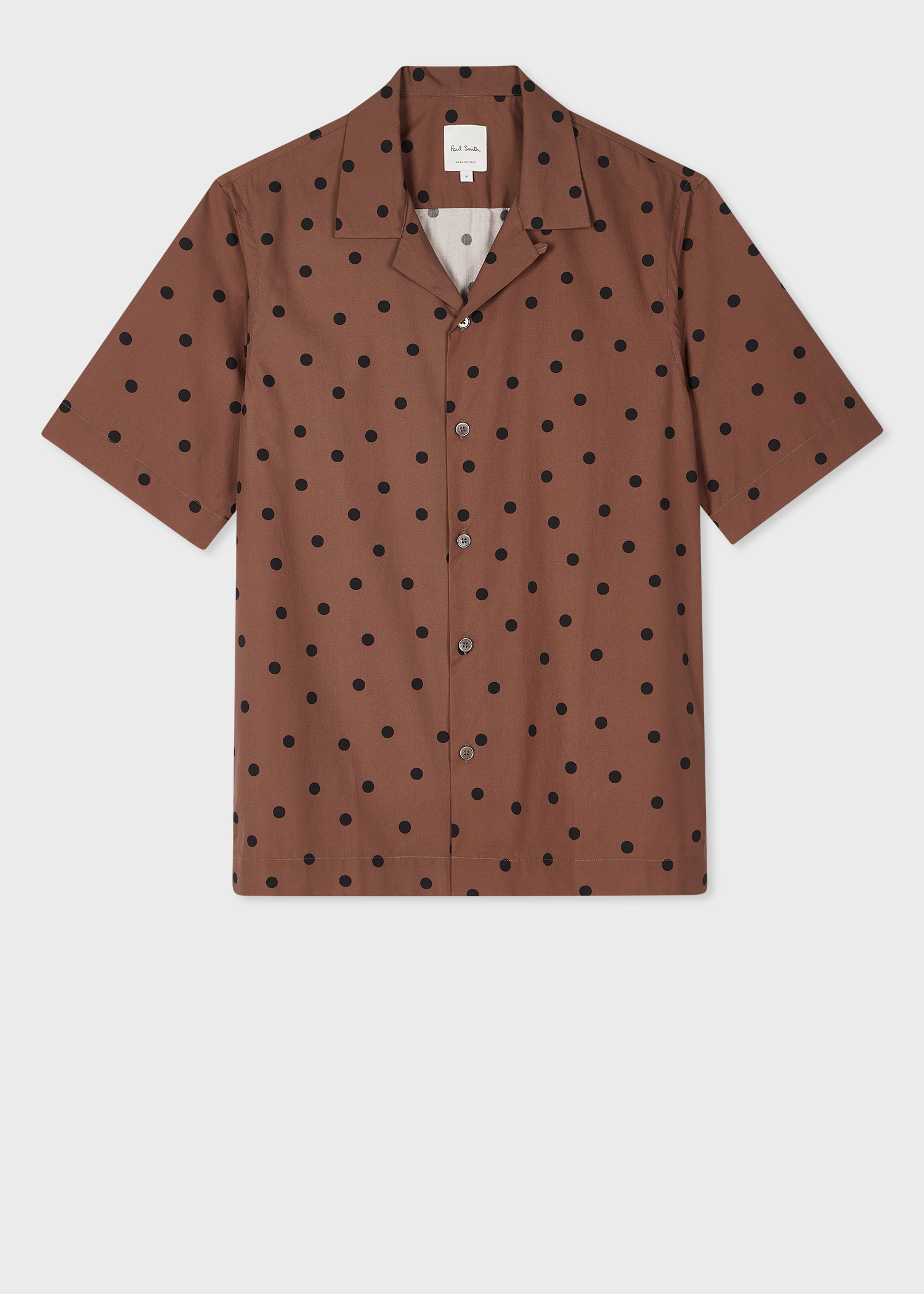 Chemise SLIM tabac imprimé fleurs Homme