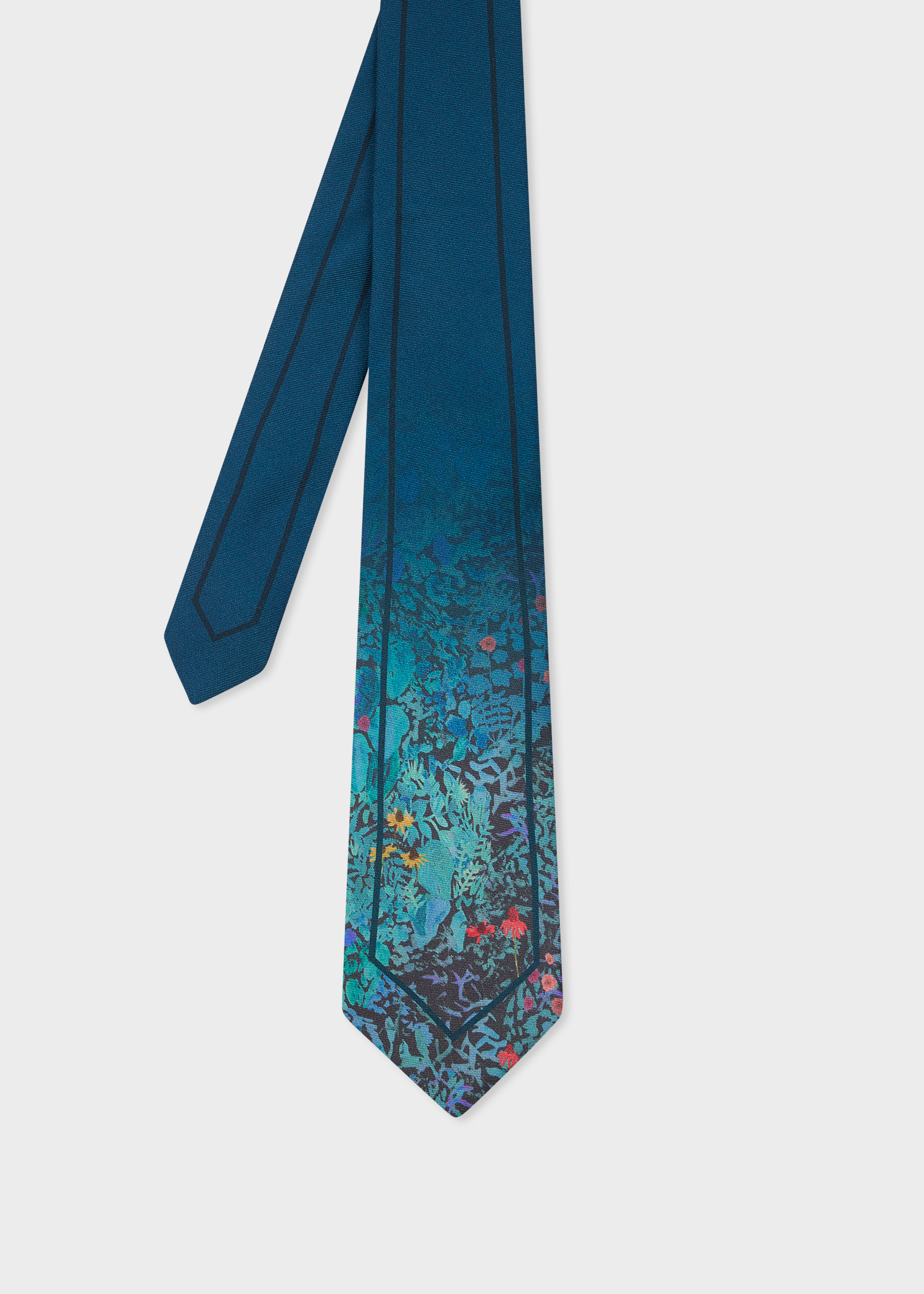 Paul Smith Blue 'Abstract Collections' Silk Tie | King's Cross