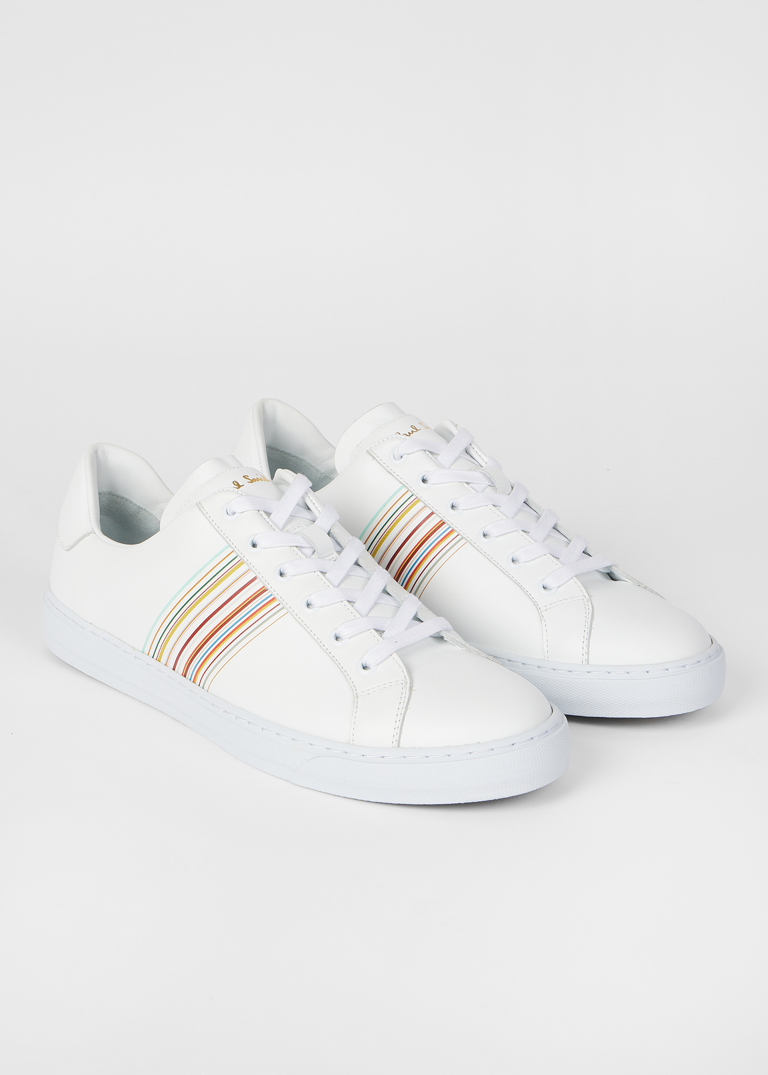 スニーカー PAUL SMITH Men Sneakers White M1SHAN77MMOLV 01 Men's White Leather 'Hansen' Sneakers