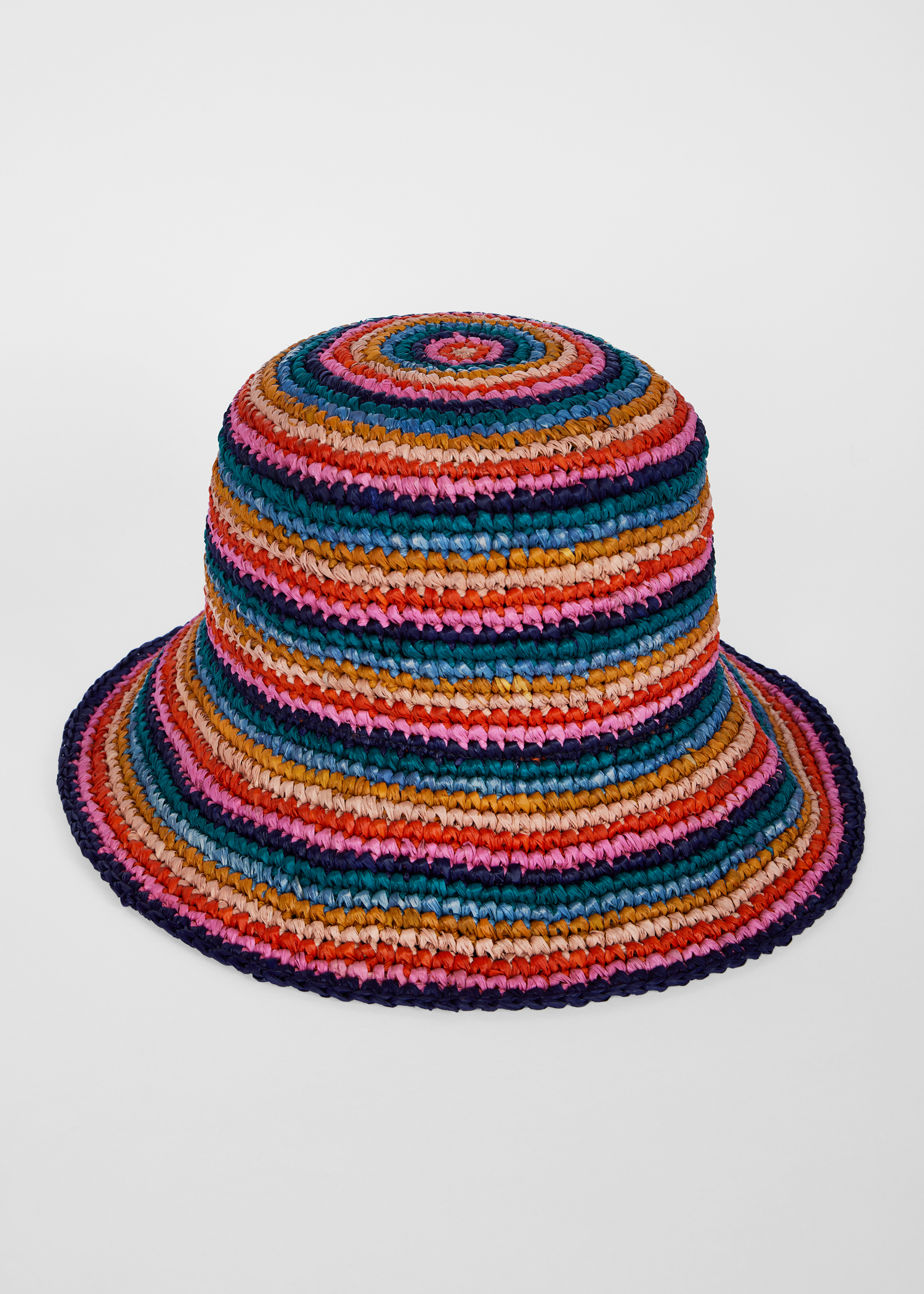 Paul Smith Women's Multicolour Stripe Crochet Bucket Hat | King's