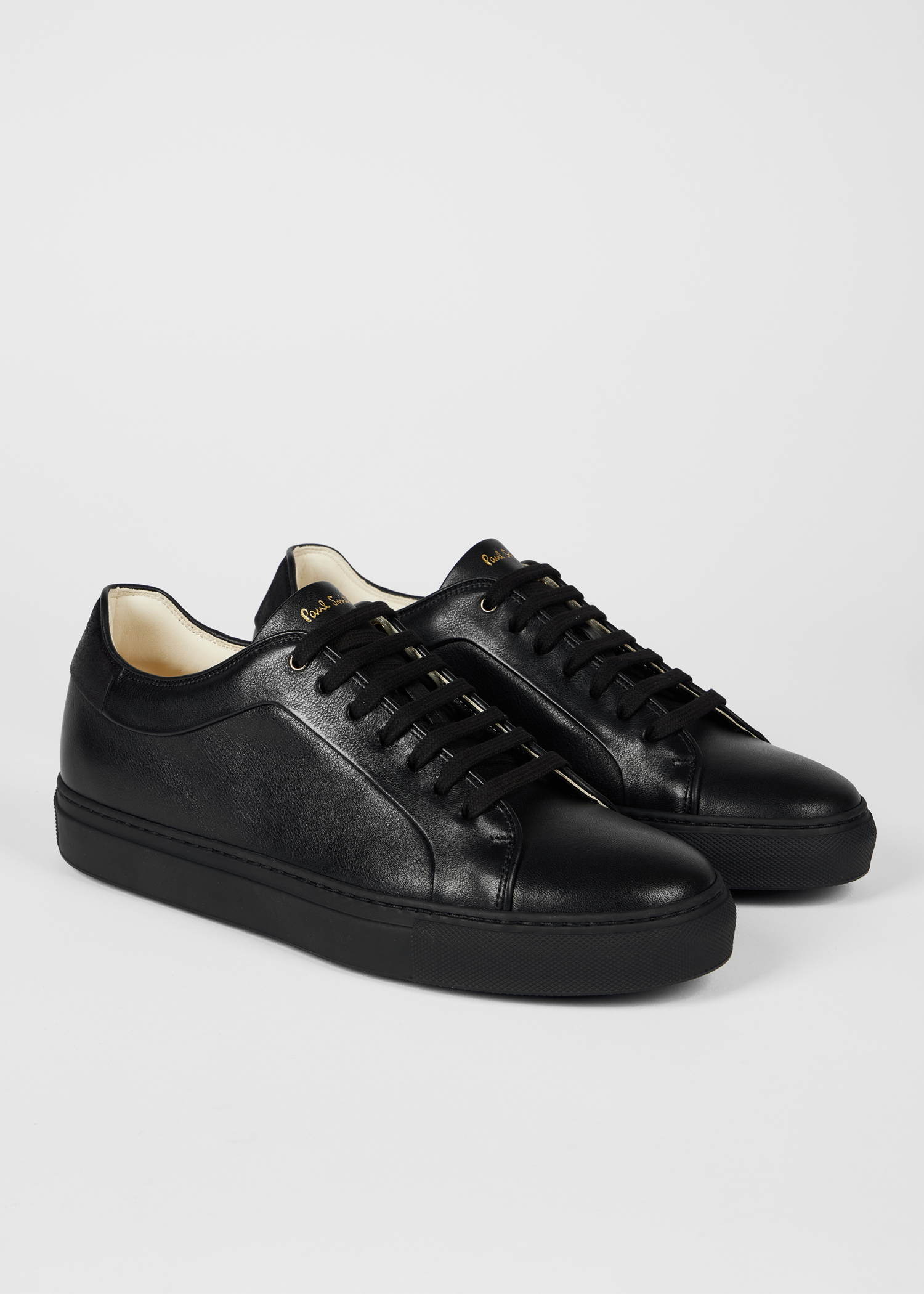 Men s Black Leather Basso Sneakers