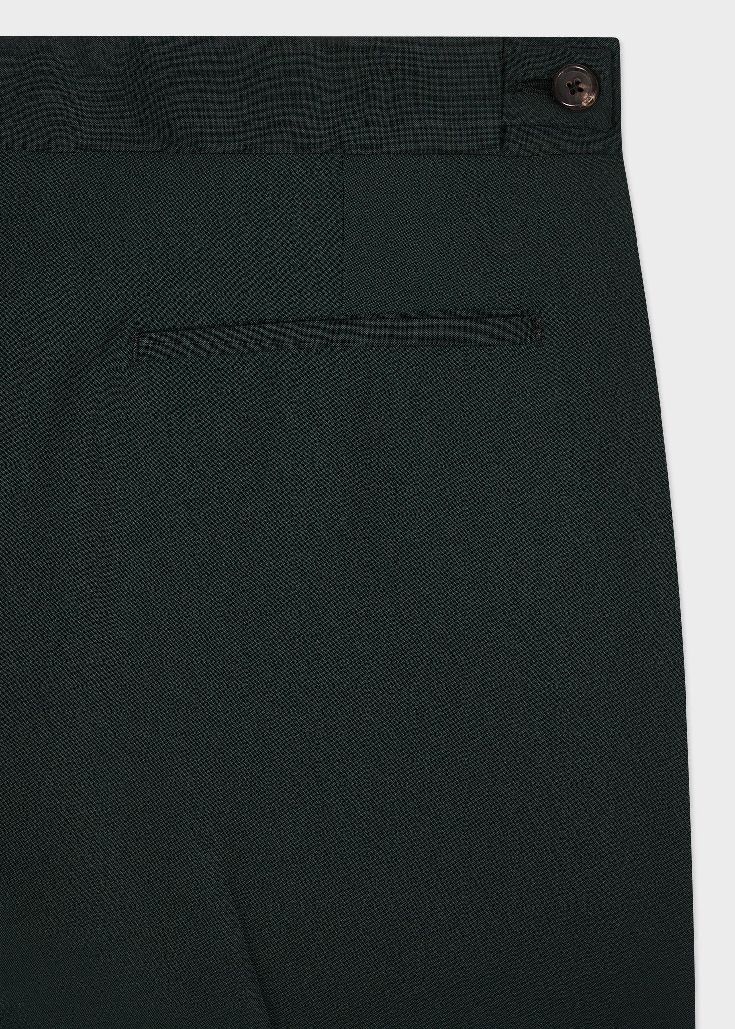 Men's Tailored-Fit Dark Green Wool-Mohair Evening Blazer