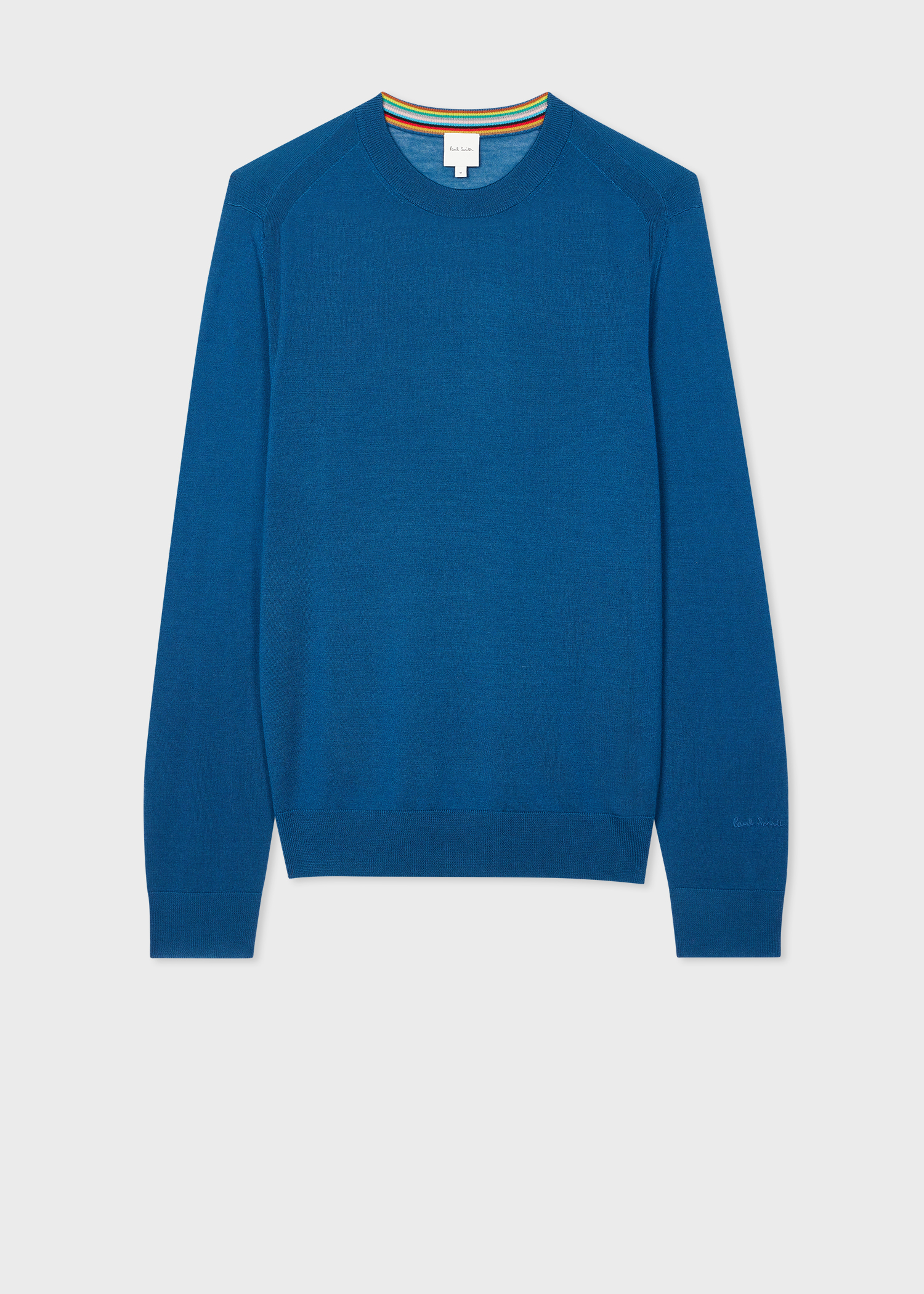 Men's Mid Blue Merino Wool Sweater