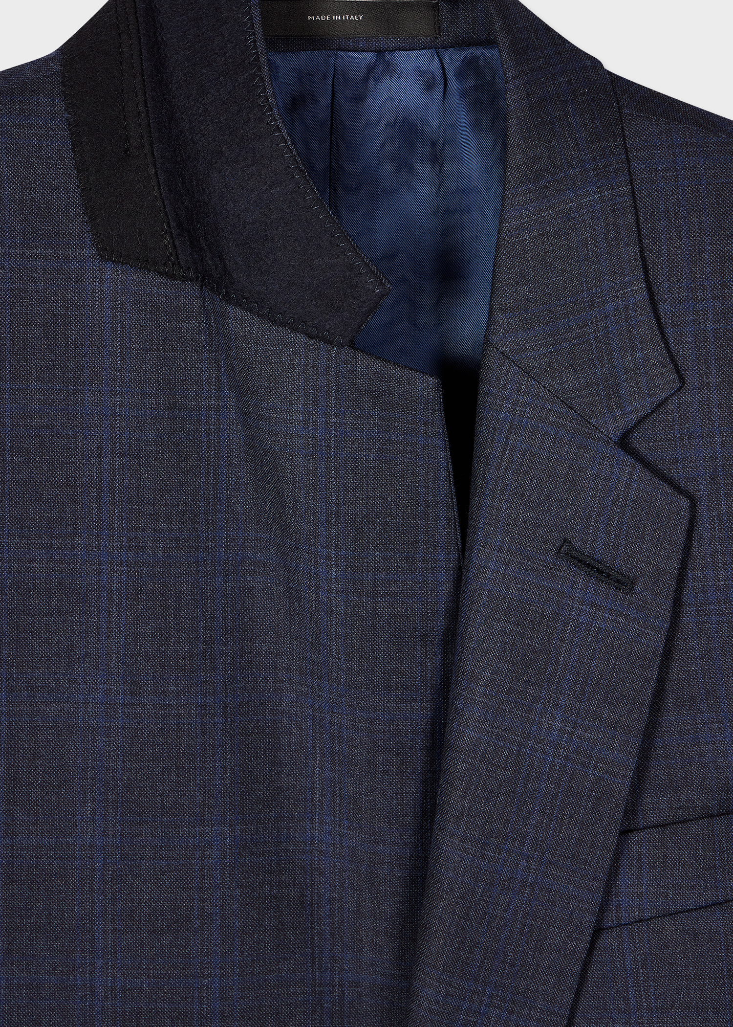 Paul Smith The Soho - Tailored-Fit Dark Blue Check Wool
